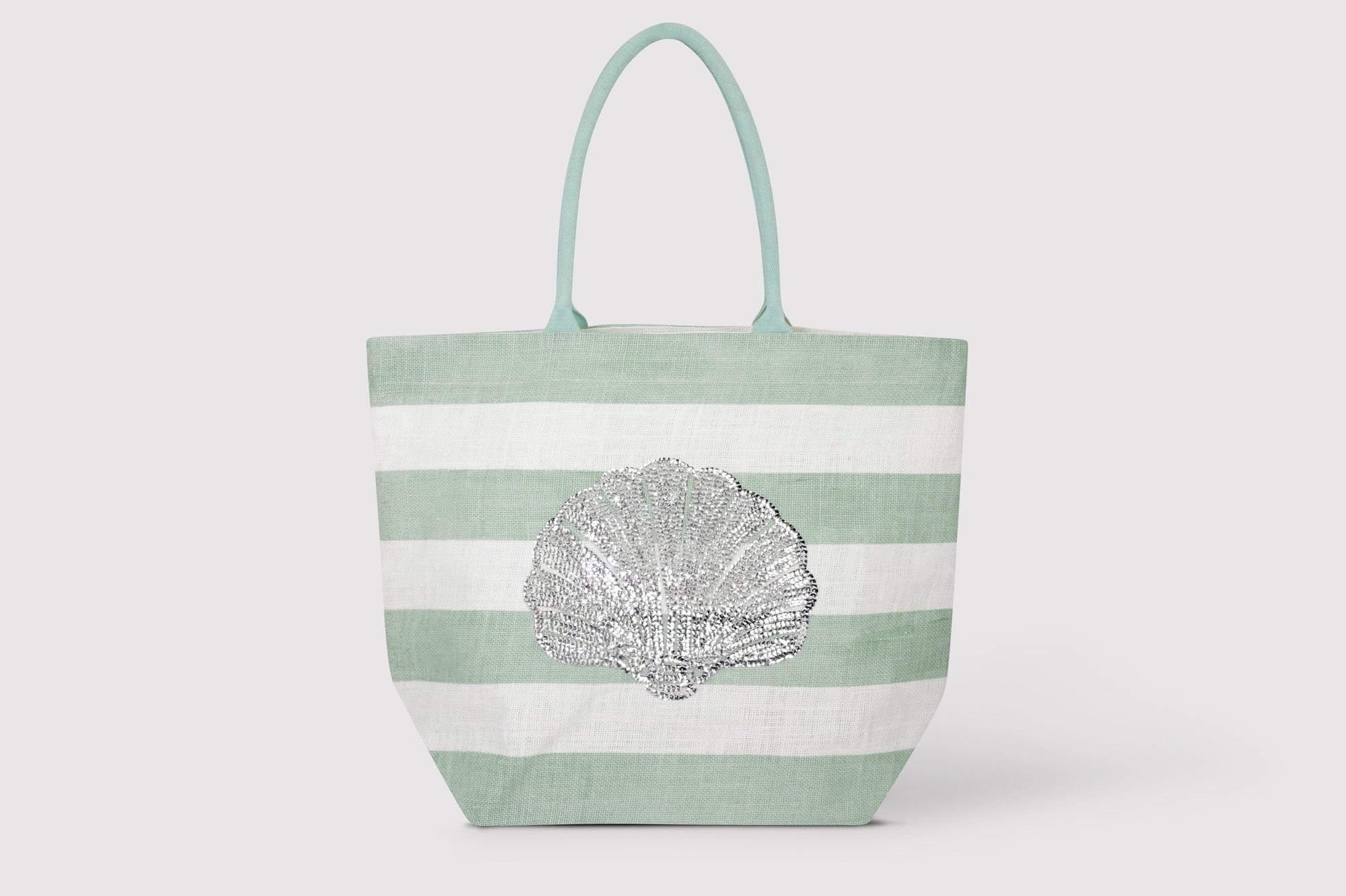 Fabulous sequins! Sea themed pretty beach bag, inner pocket, large jute bag, holiday bag, beach bag, shopping bag