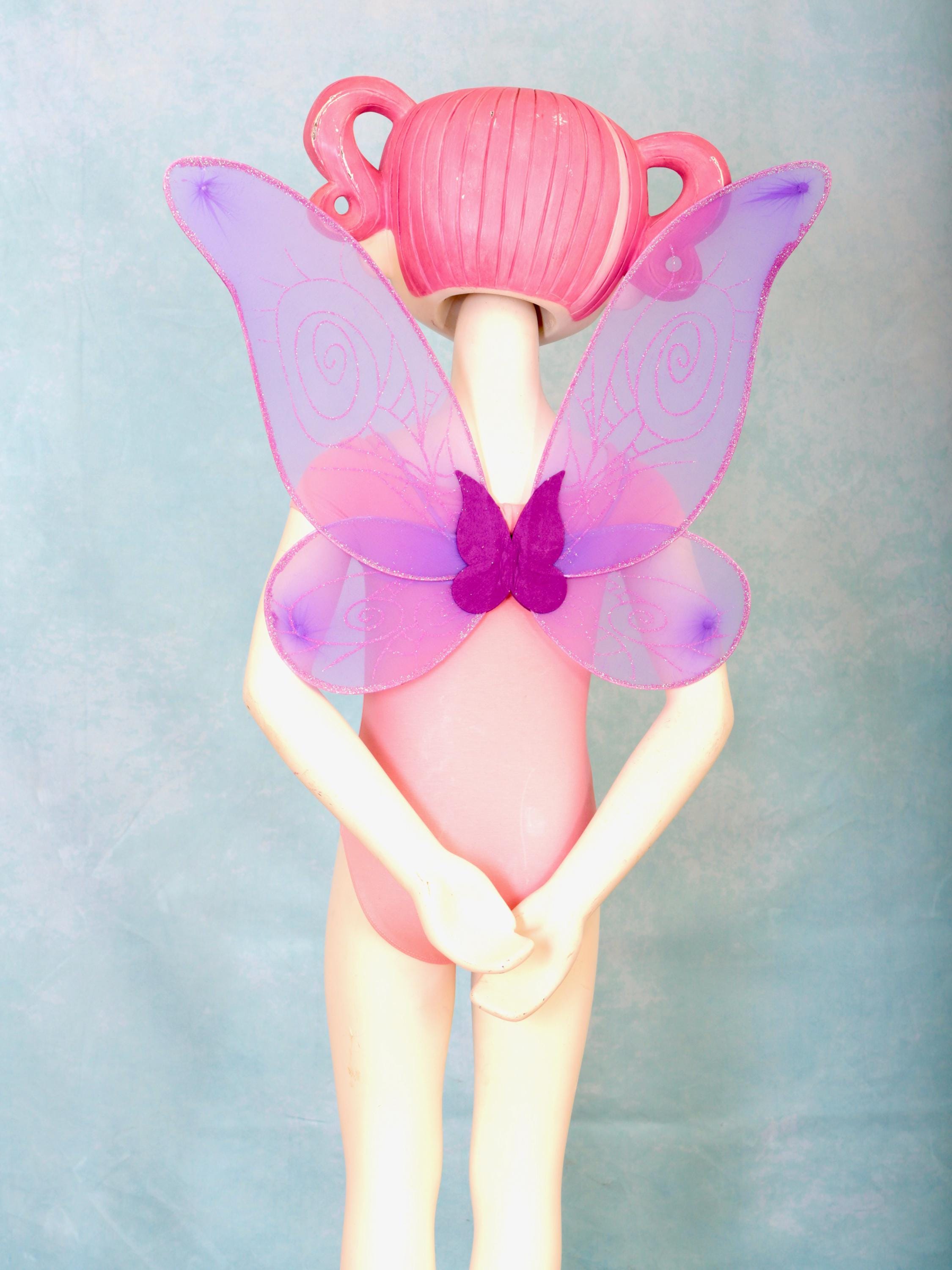 Large purple fairy wings for adults and children. Fairy dress up, fairy core, hen nights, fairy theme parties. Fairy garden parties.