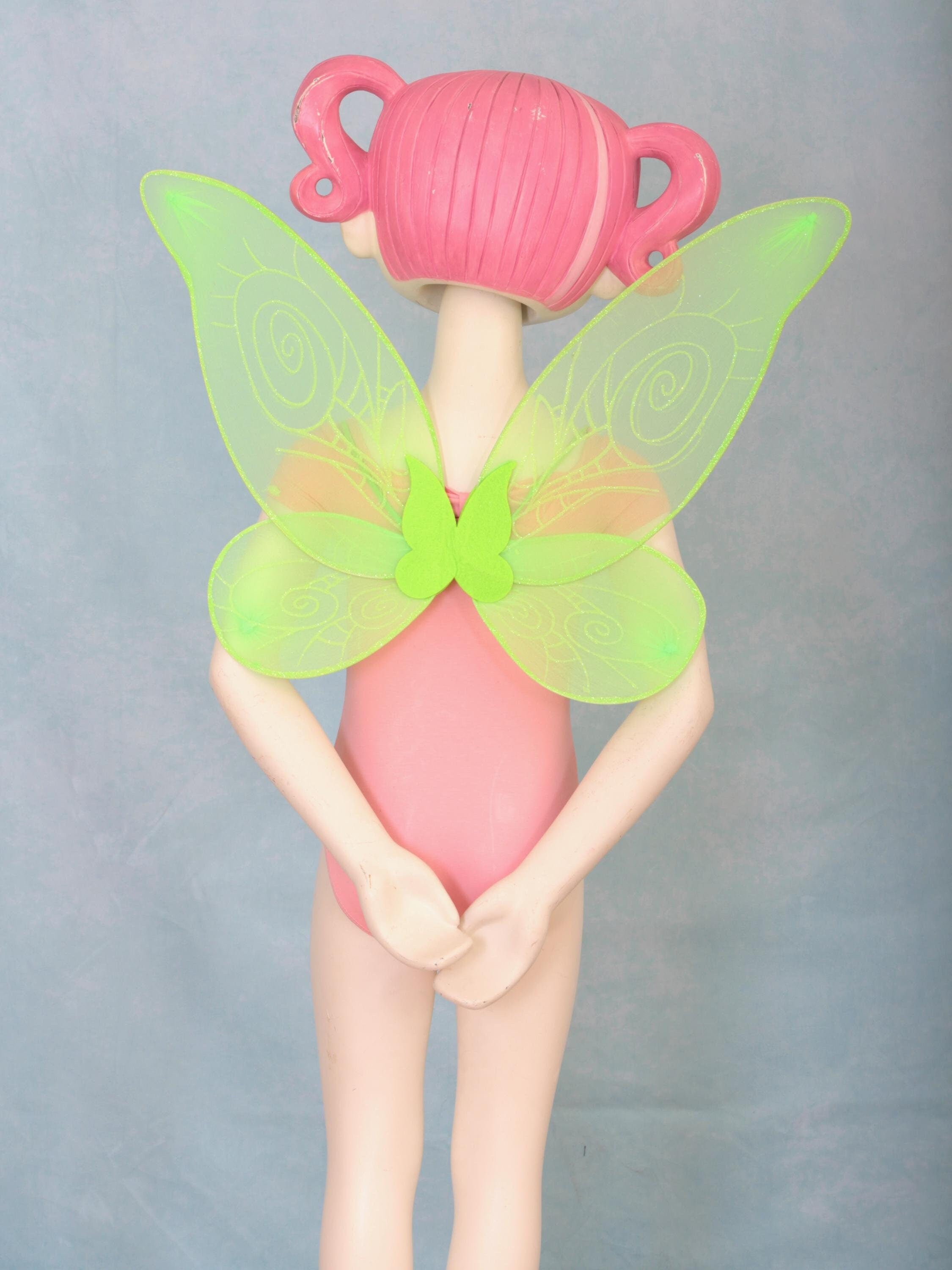 Large green fairy wings for adults and children. Tinker Bell Fairy wings, large wings, green wings, moth wings, cosplay. By Wild Daisy