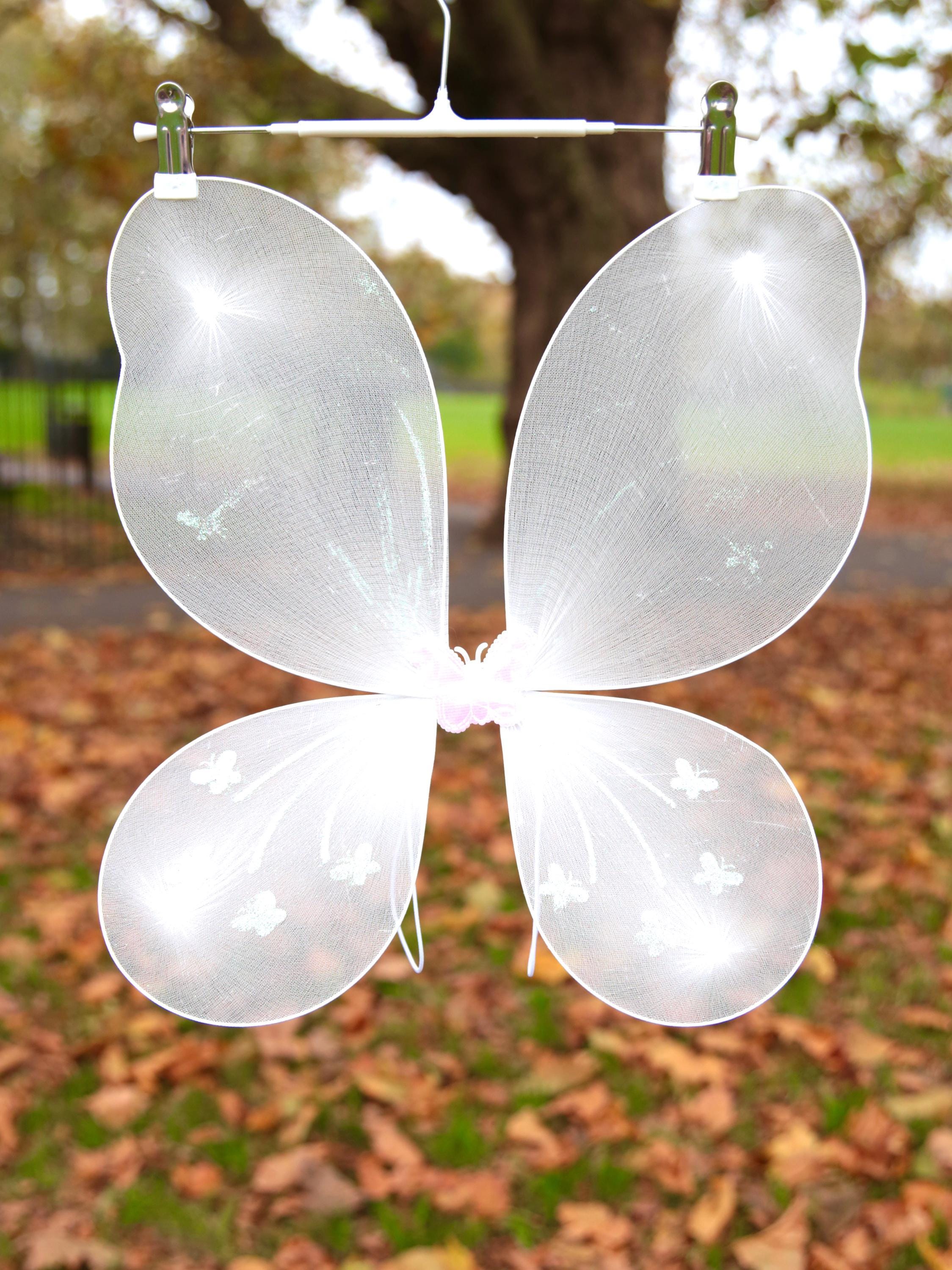 White fairy wings for adults and children. Hen parties, angel wings, butterfly wings, children's fairy wings, fairy costume, fairy cosplay.