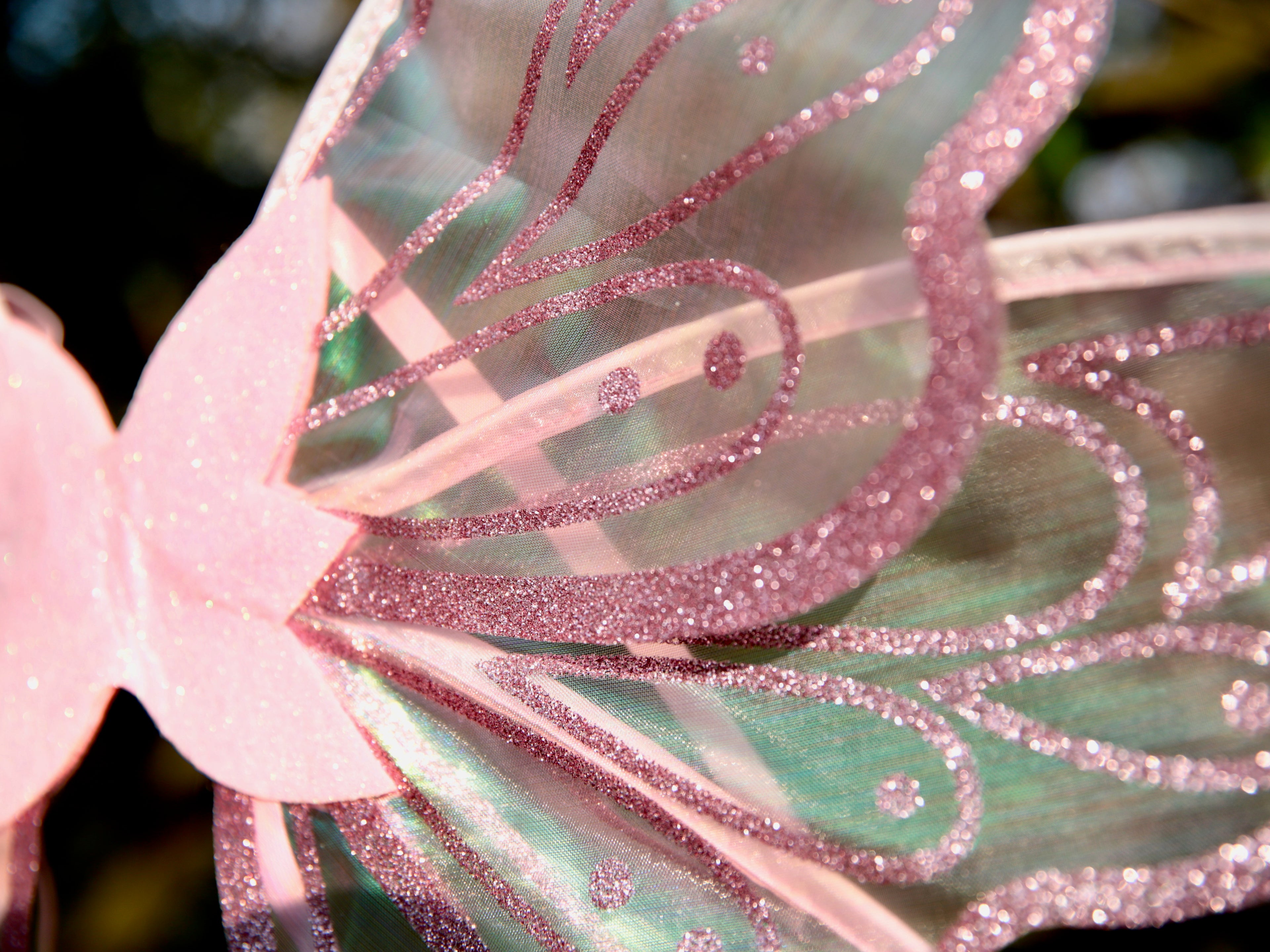 Pink Fairy Wings Pink Iridescent  for Adults and Children | Perfect for Fairy Dress-Up & Cosplay and Valentine Day costume.  Butterfly wings