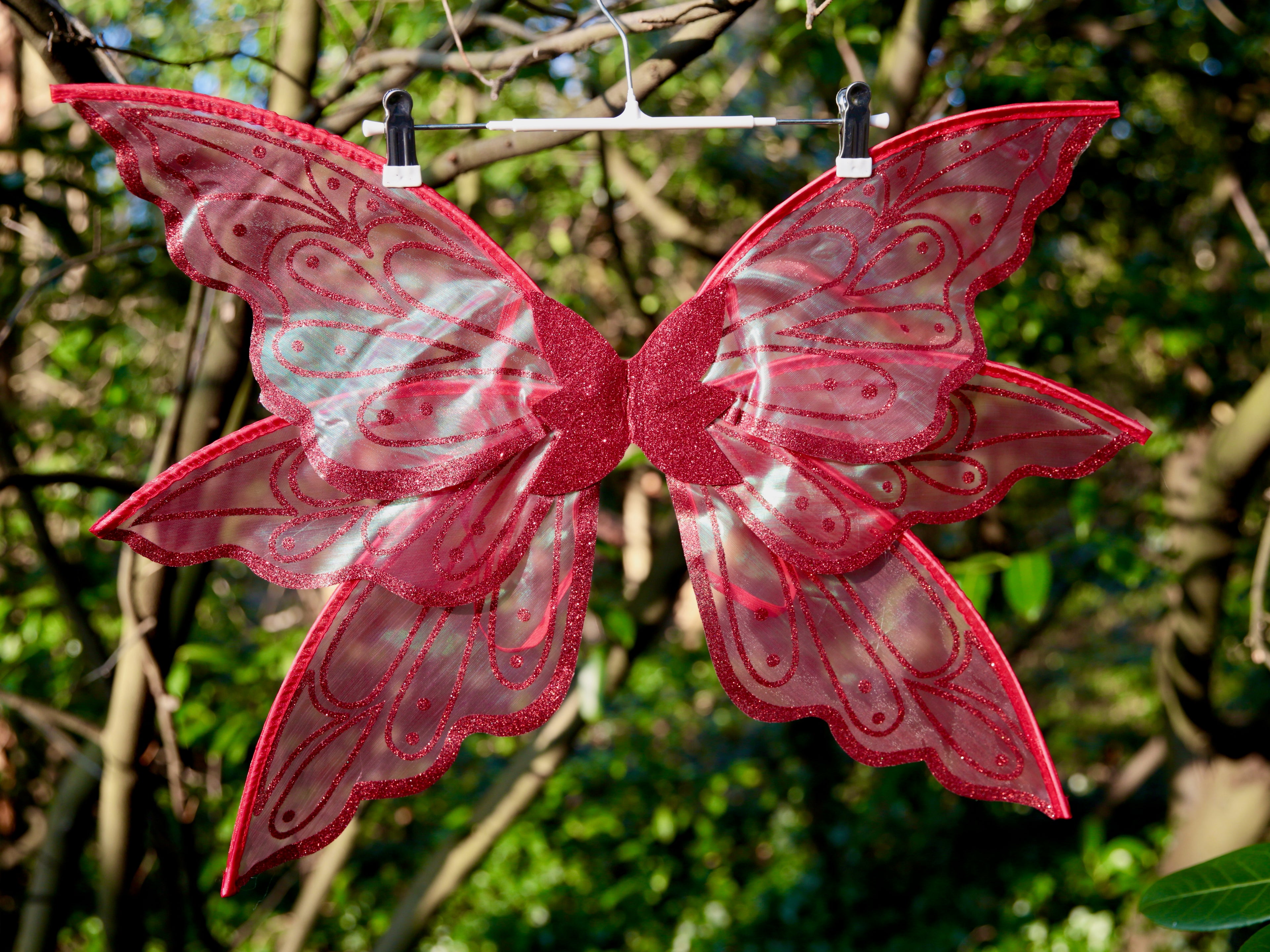Pearly Pink Iridescent Fairy Wings