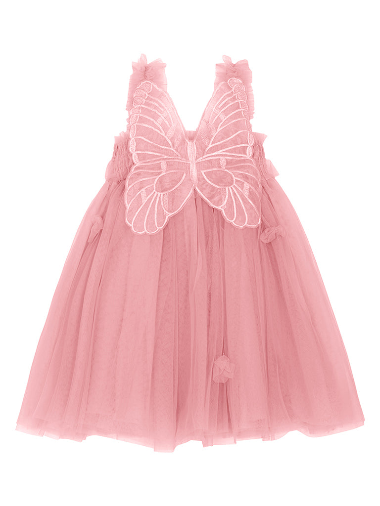 Girls Tulle Dress - Dusky Pink