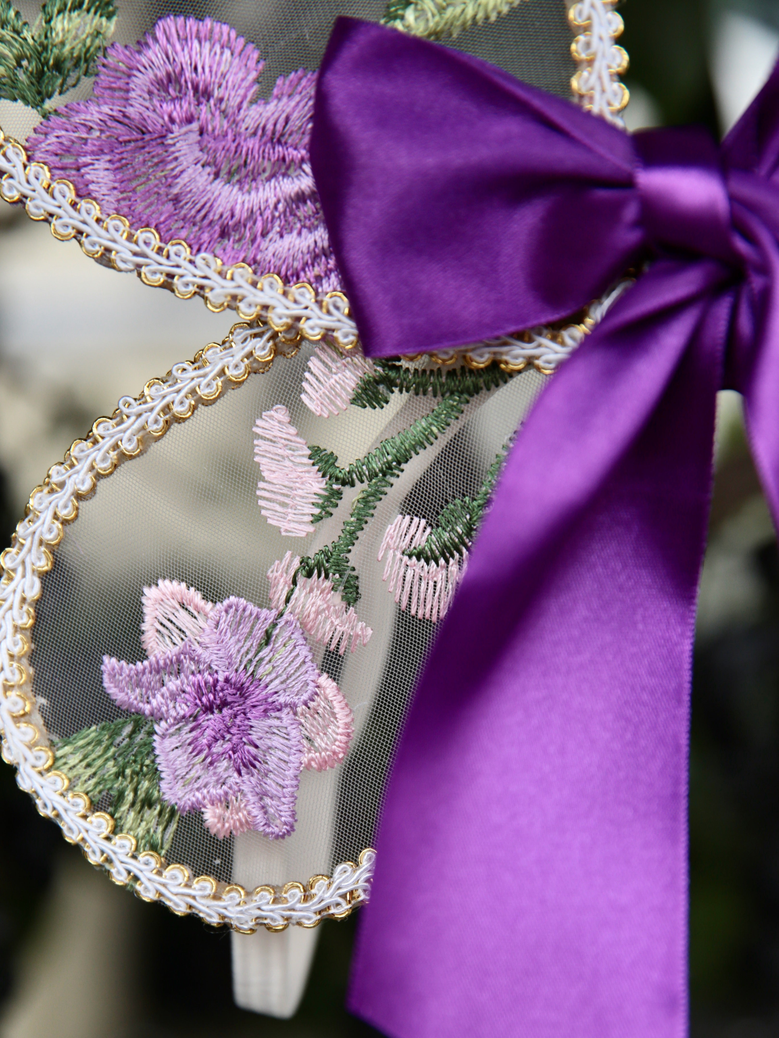 Girls Purple Flower Embroidered Dress and wings. Pretty Purple Tulle Dress with optional Embroidered Wings for Girls, toddlers and babies. Wild Daisy