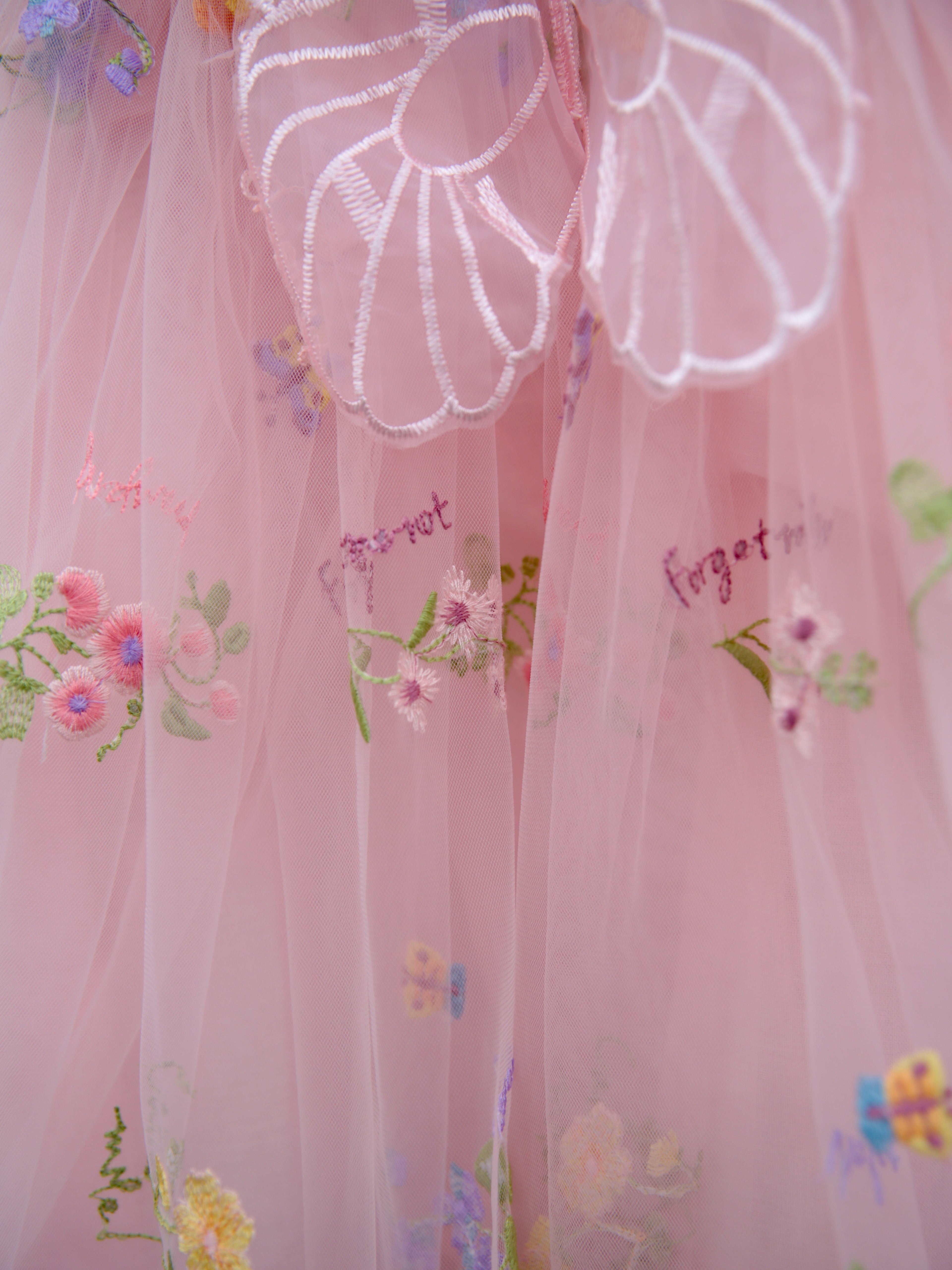 Fairy wings dress. Beautiful pink tulle dress with butterfly wings, party dress, bridesmaid dress, flower girl dress. Cake smash outfit