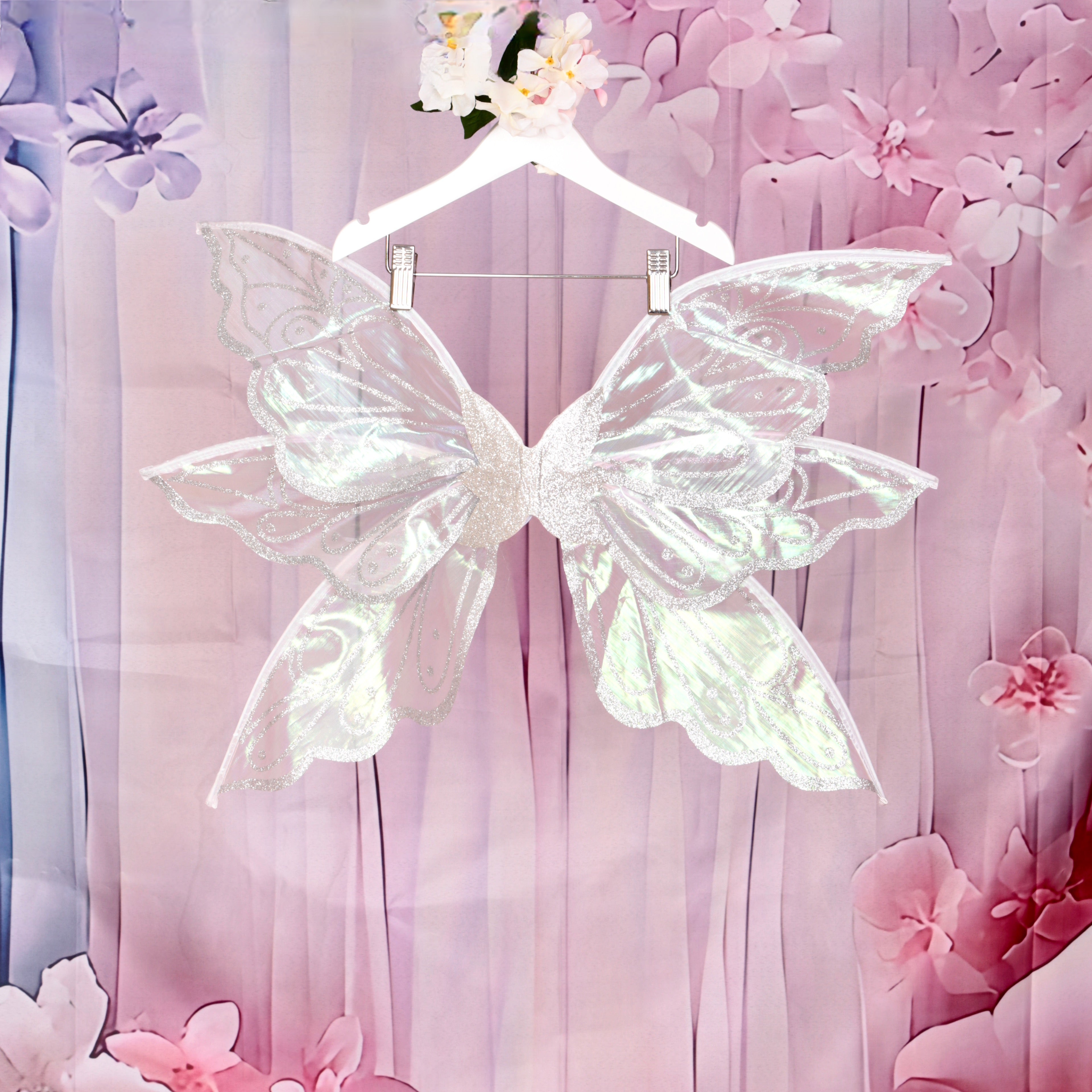 Pearly Pink Iridescent Fairy Wings