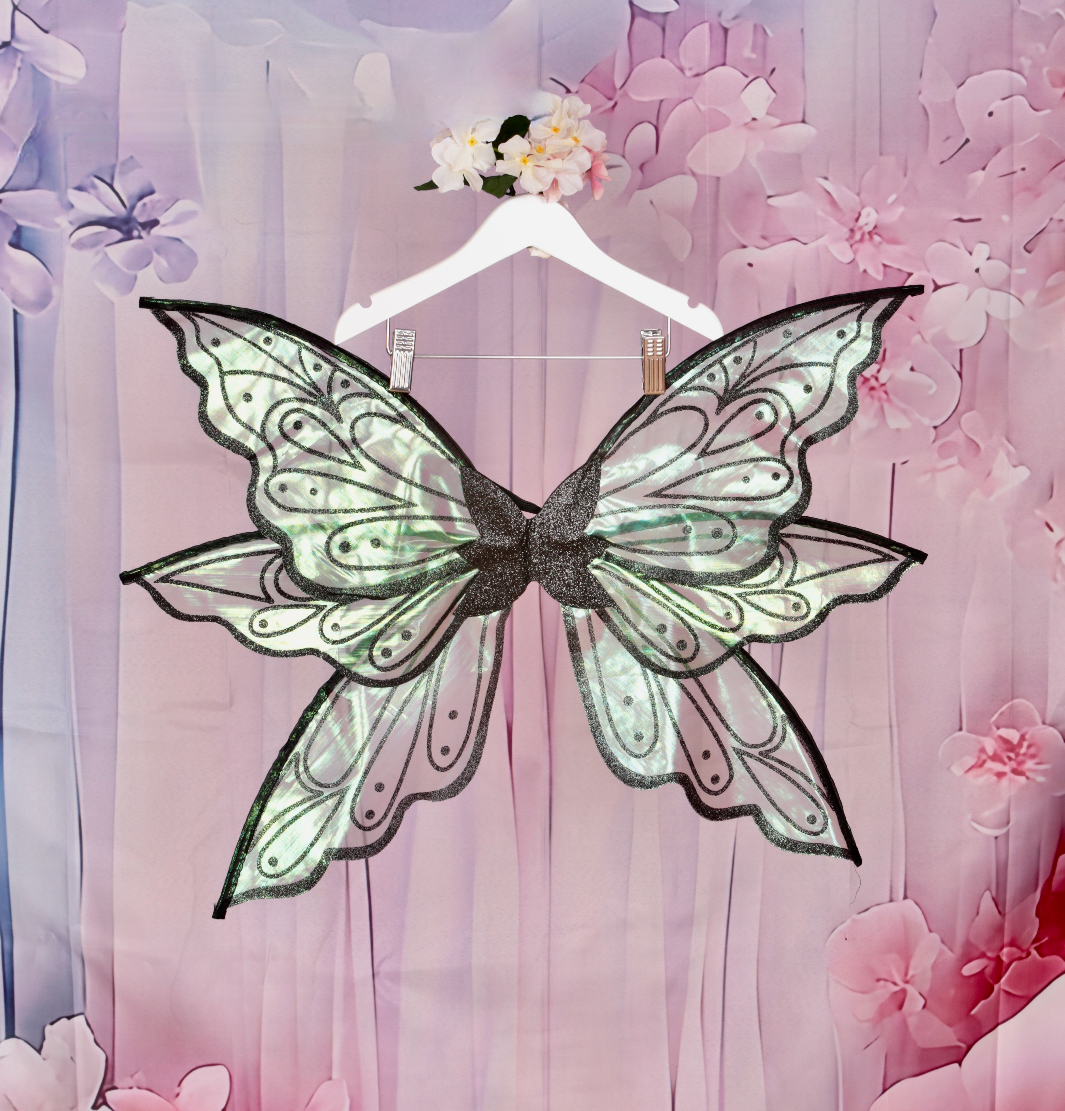 Pearly Pink Iridescent Fairy Wings