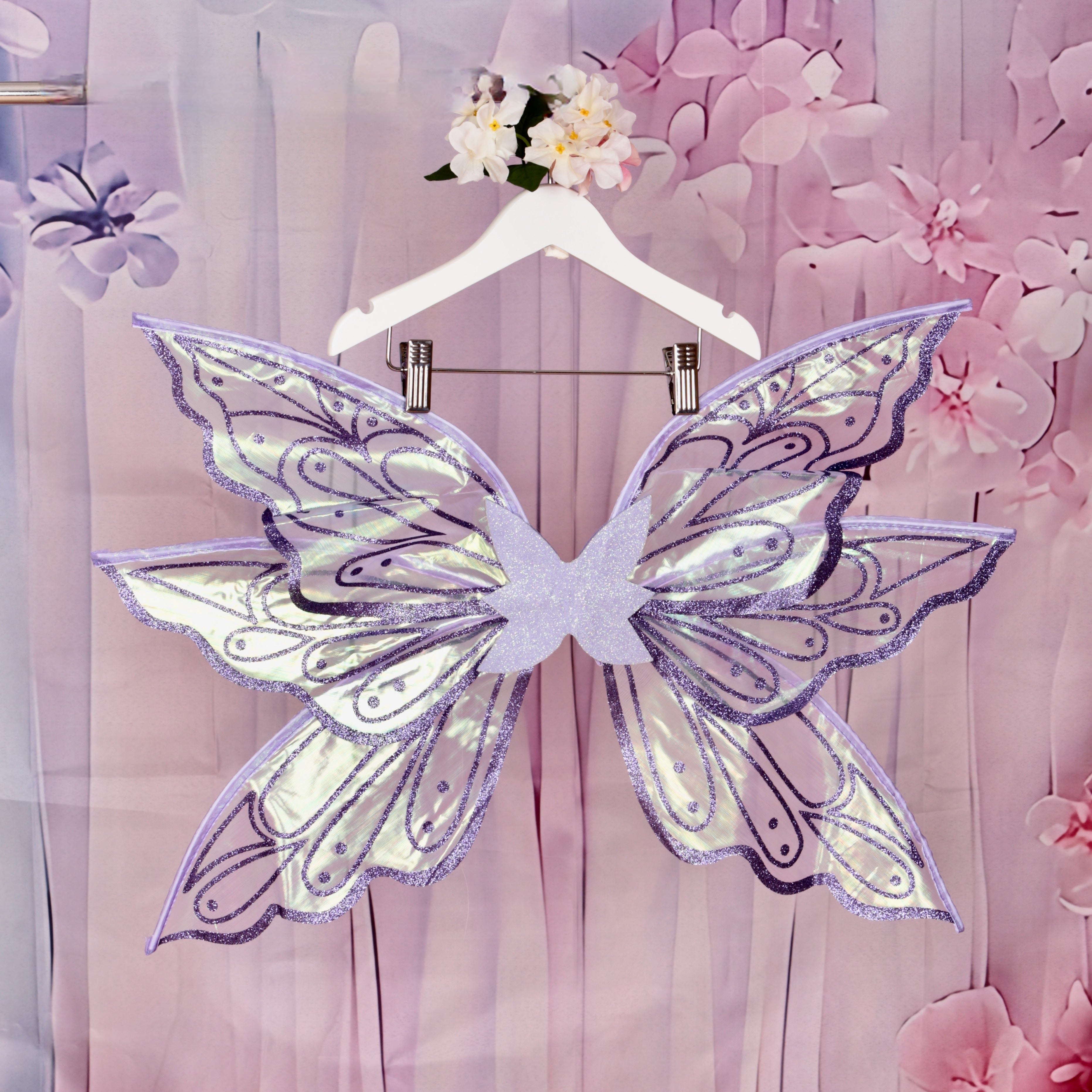 Pearly Pink Iridescent Fairy Wings