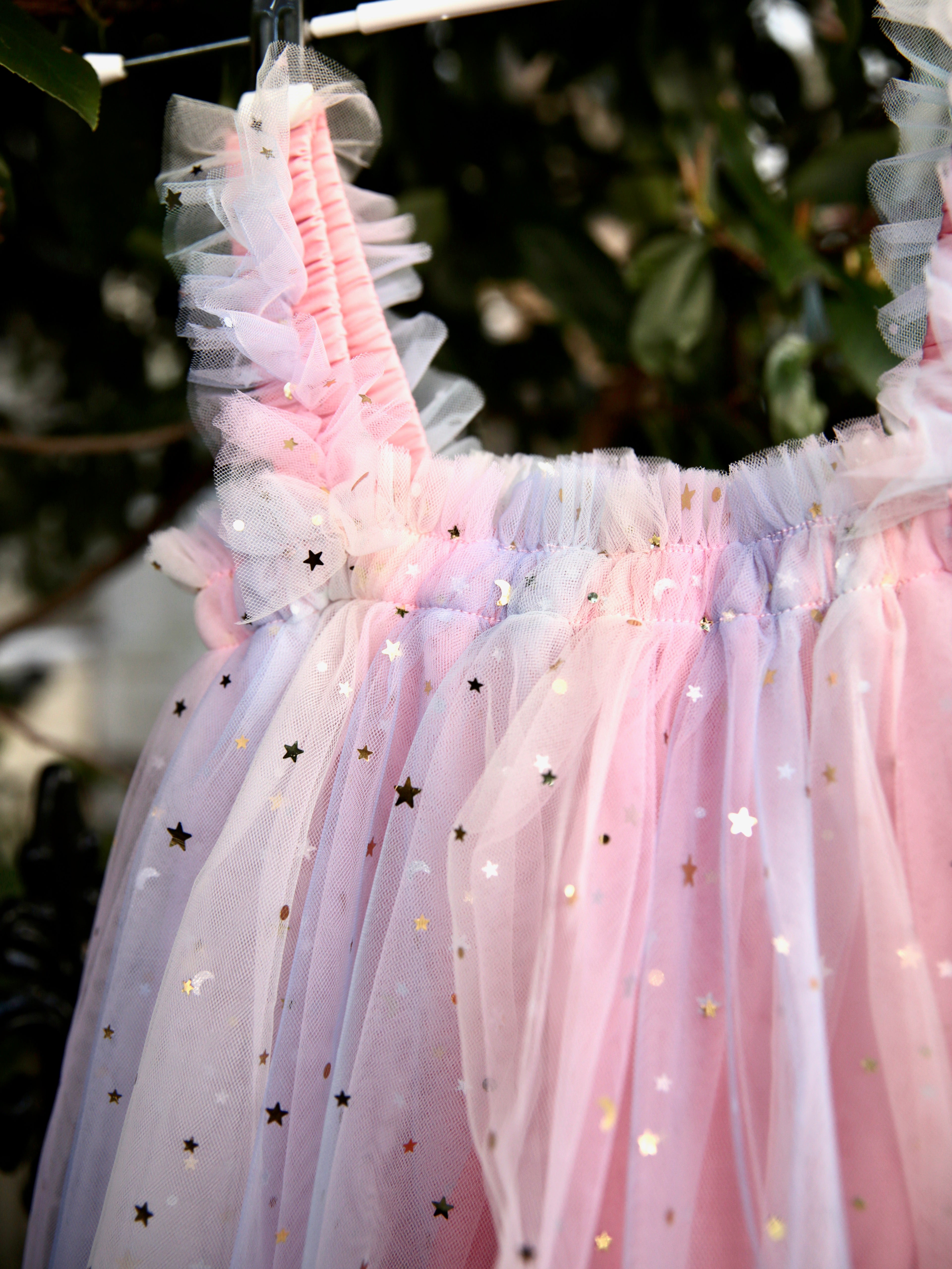 Sparkly star fairy dress. Unicorn dress, flower girl dress, cake smash, birthday dress, fairy party, butterfly dress, fairy dress