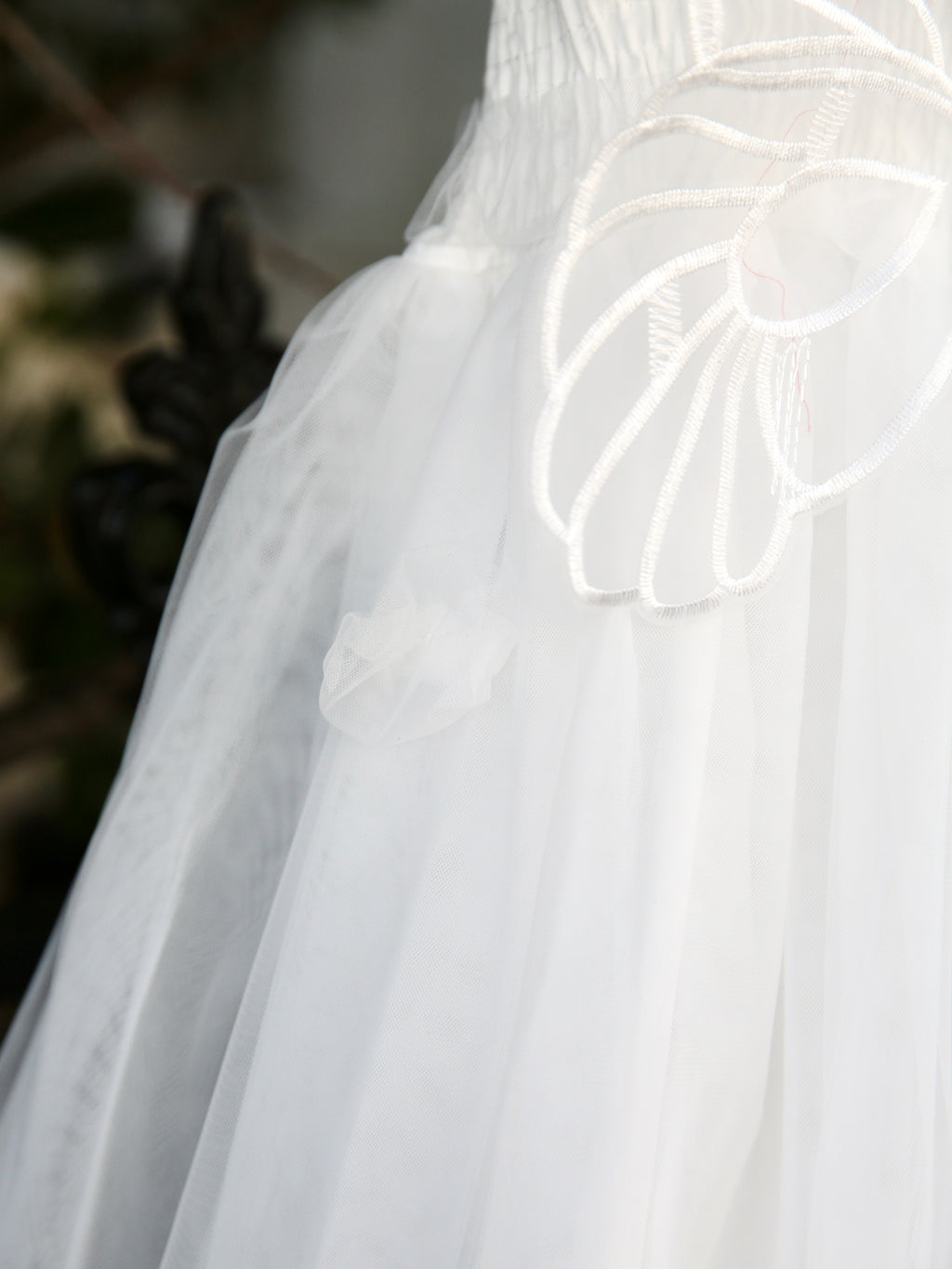 White Fairy wing girls dress. White Tulle Dress with Butterfly wings on the back, party dress, bridesmaid dress, flower girl dress.