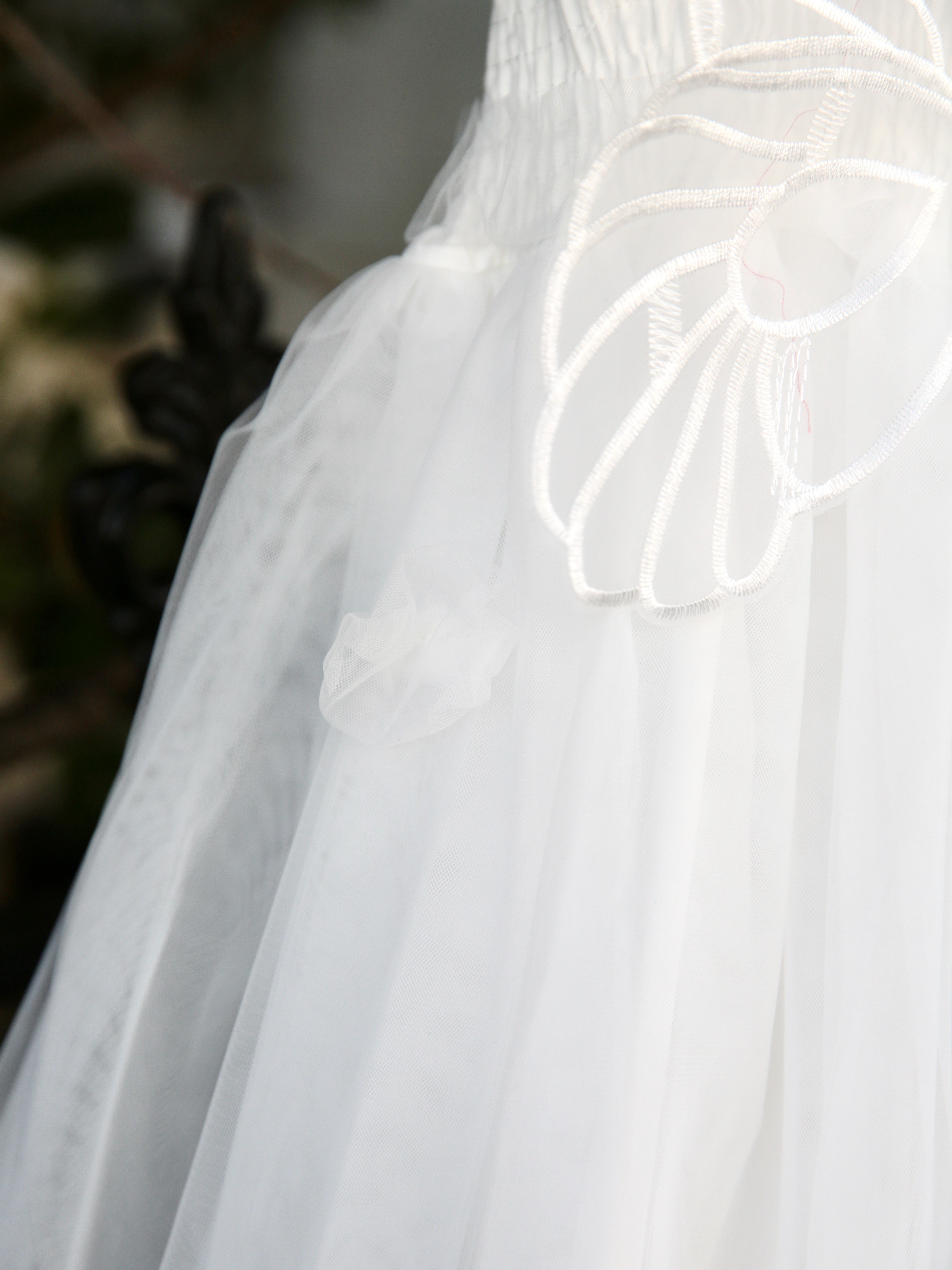 White Fairy wing girls dress. White Tulle Dress with Butterfly wings on the back, party dress, bridesmaid dress, flower girl dress.