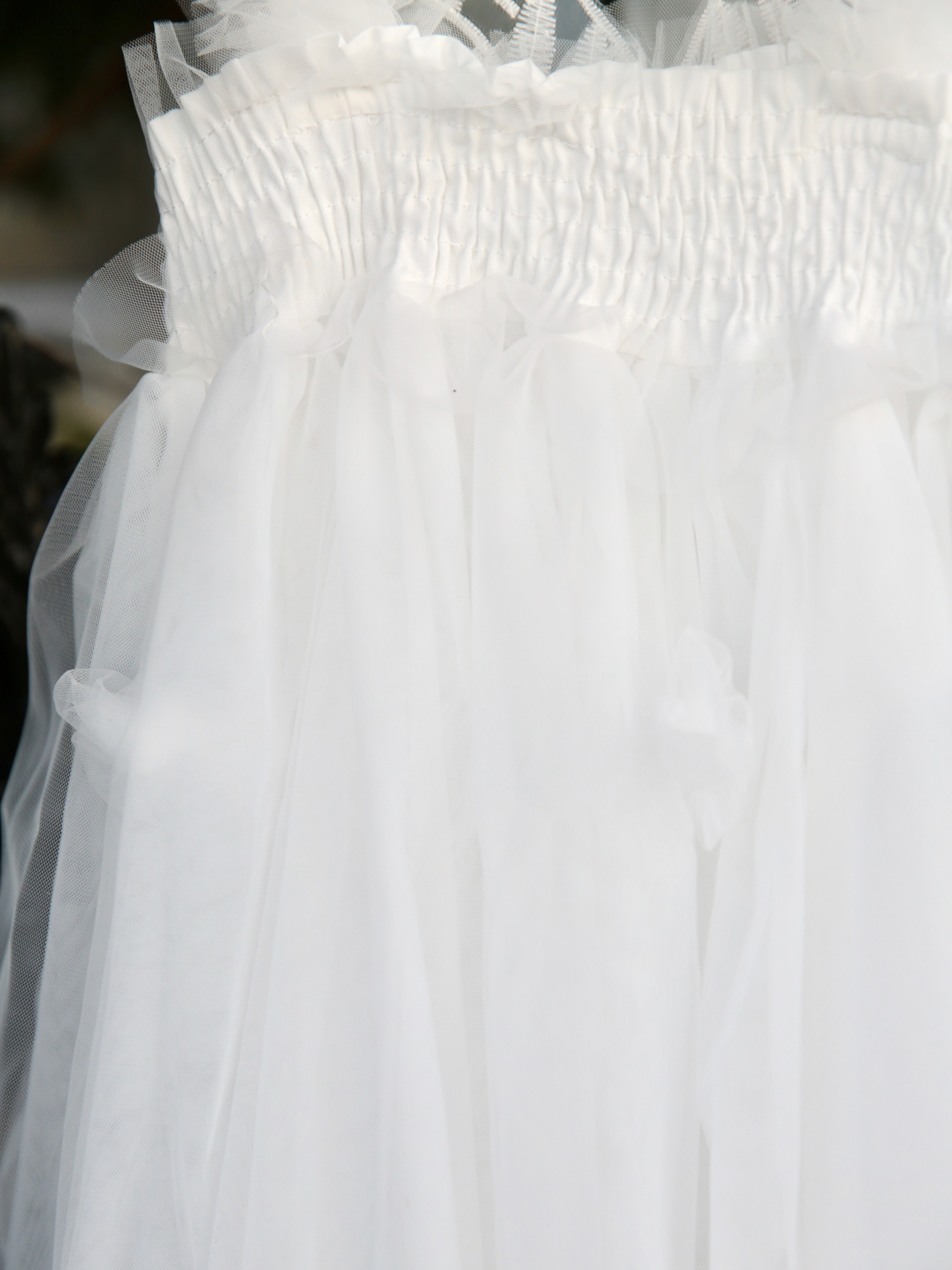 White Fairy wing girls dress. White Tulle Dress with Butterfly wings on the back, party dress, bridesmaid dress, flower girl dress.