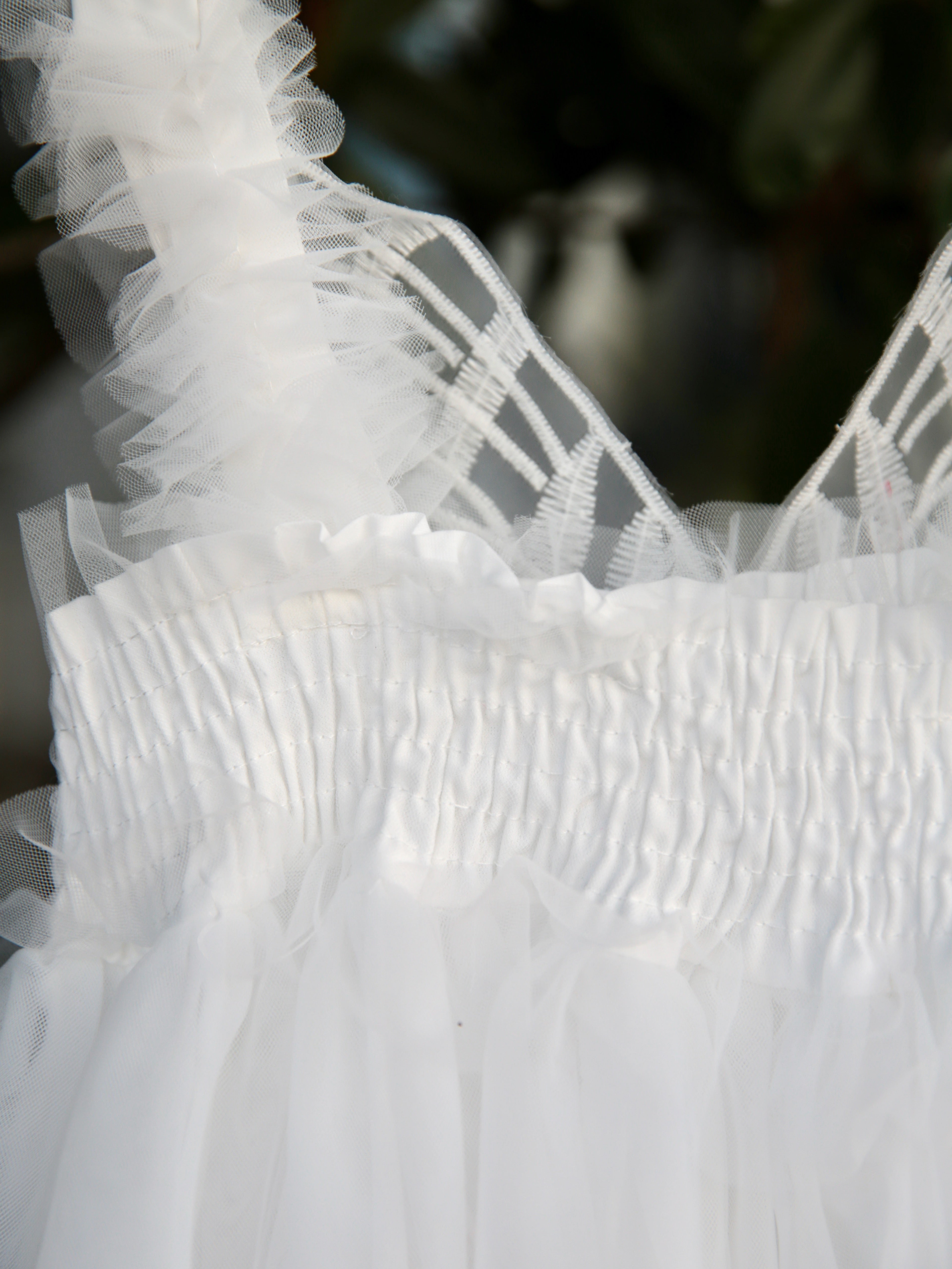 White Fairy wing girls dress. White Tulle Dress with Butterfly wings on the back, party dress, bridesmaid dress, flower girl dress.