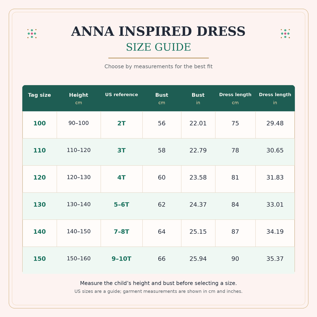 Enchanted Anna Inspired Princess Dress, Green & Black Fairytale Costume for Girls