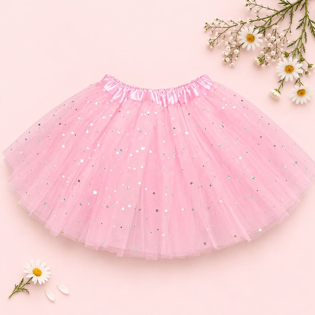 Starlight Tutu – Girls’ Sparkling Tulle Skirt
