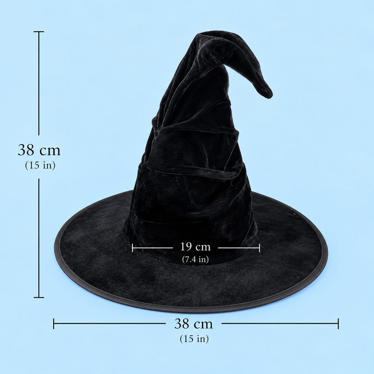 Black  Witch Hat | Gothic Witch Costume Hat, Halloween, Witchcore & Dark Fantasy Headwear