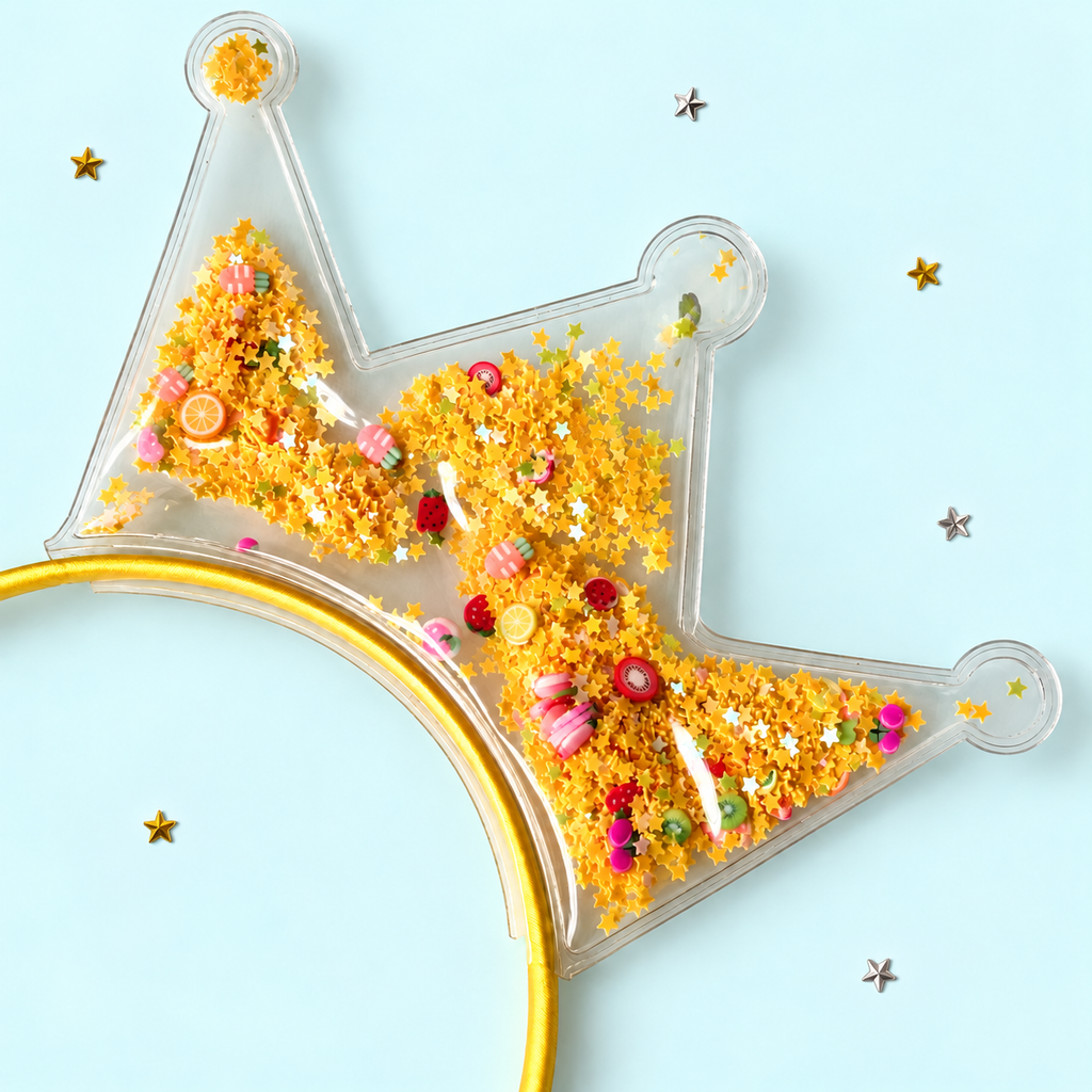 Birthday Wishes Personalised Confetti Crown Headband