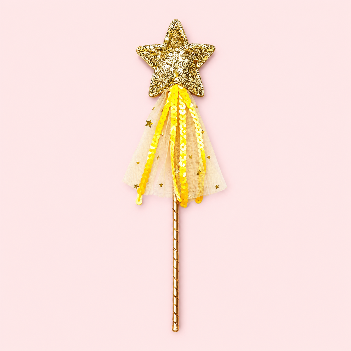 Lilac Sequin Fairy Skirt – Optional Gold Fairy Wings & Star Wand | Ages 2–8