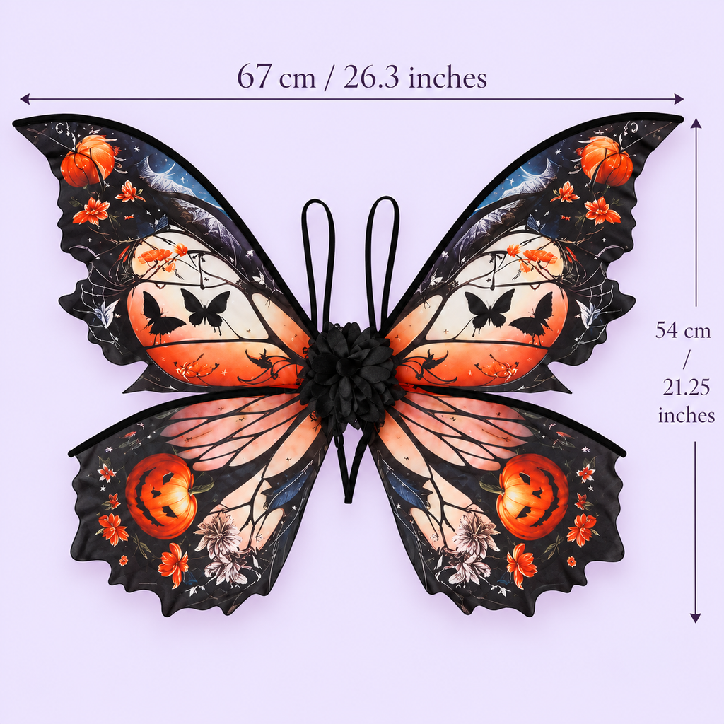 Halloween Butterfly Fairy Costume Set – Wings, Tutu, Bat Mask & Wand