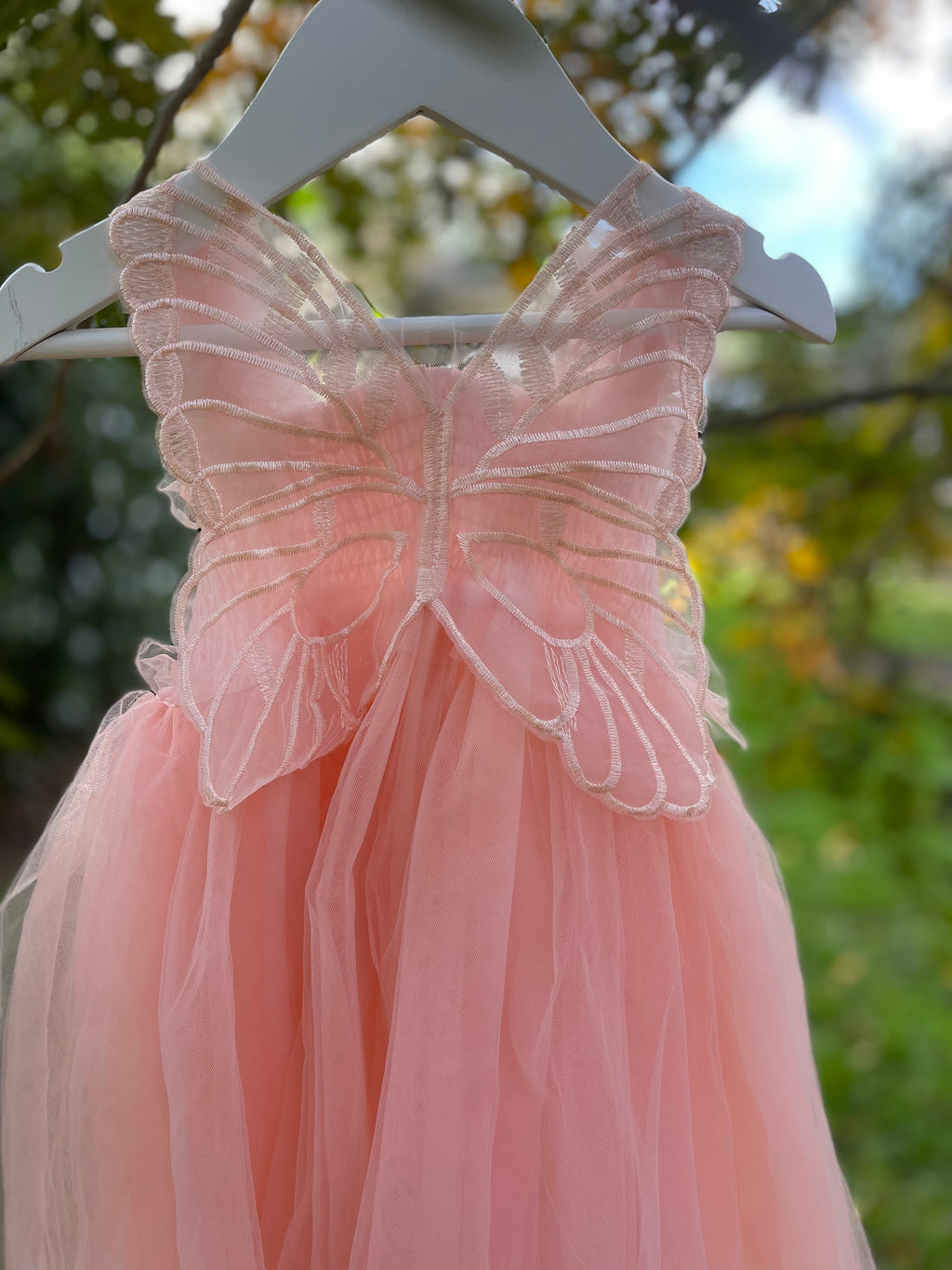 Girls Tulle Dress - Dusky Pink