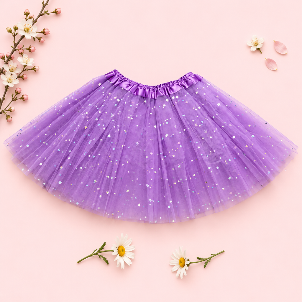 Starlight Tutu – Girls’ Sparkling Tulle Skirt