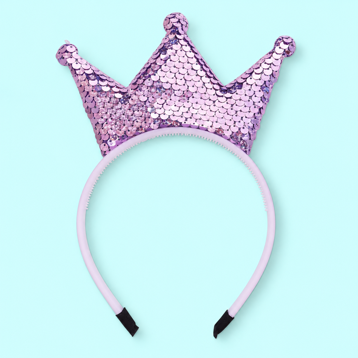 Personalised Sequin Birthday Crown Headband – 8 Colours & White Pearl Numbers