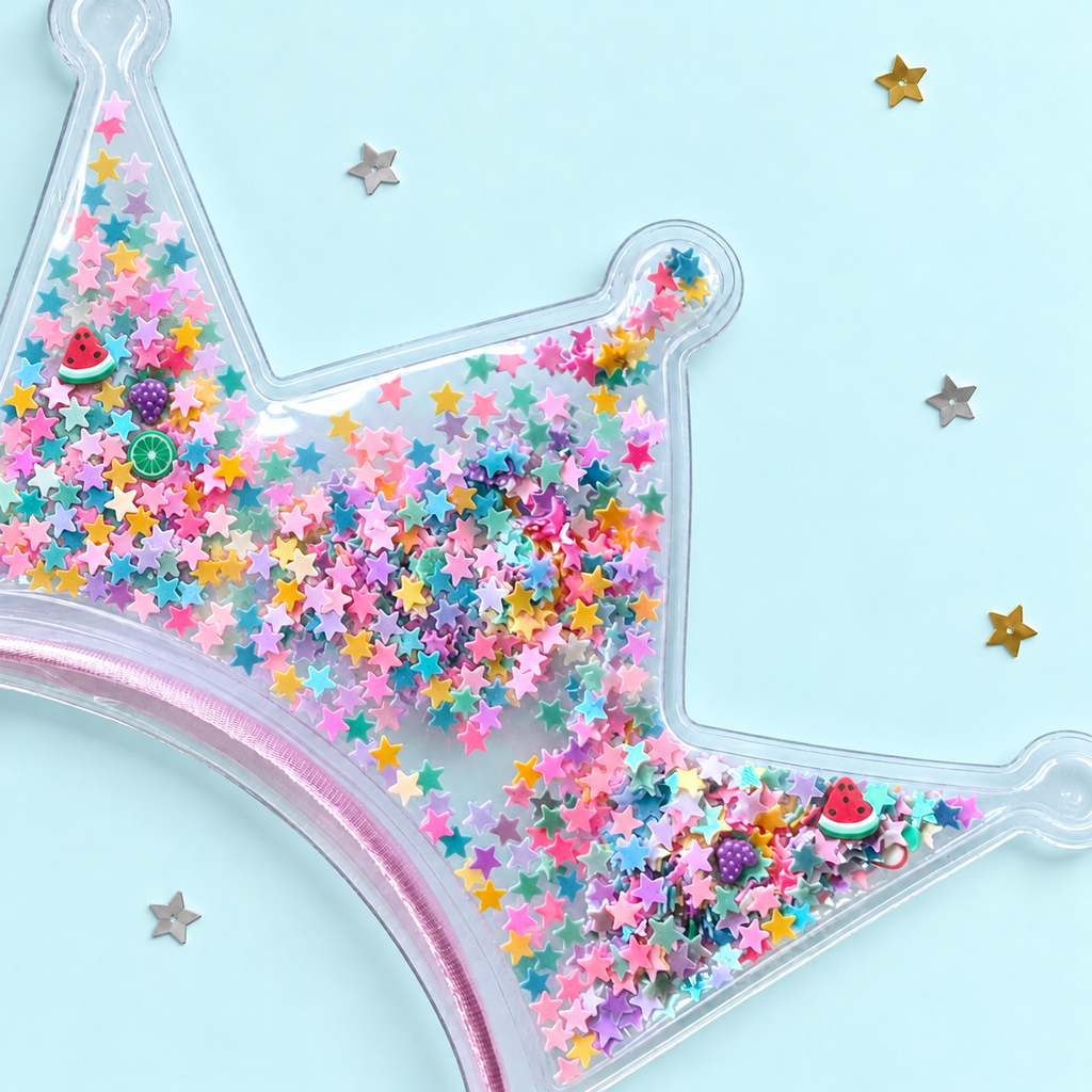 Birthday Wishes Personalised Confetti Crown Headband