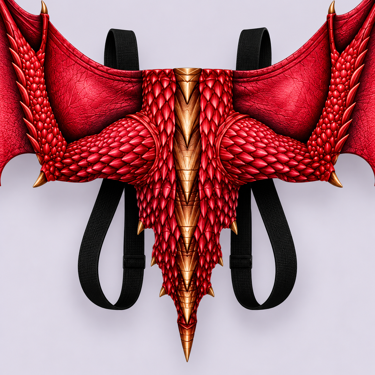Red Dragon Wings – Large Fabric Cosplay Wings for Adults & Teens | Halloween Costume Accessory