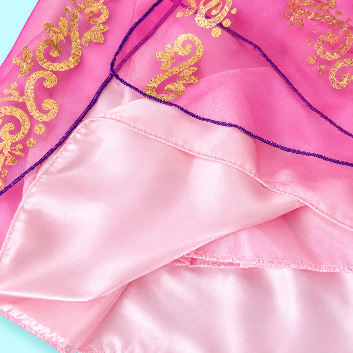 Rapunzel Inspired Tangled Princess Dress – Pink & Purple Fairytale Costume