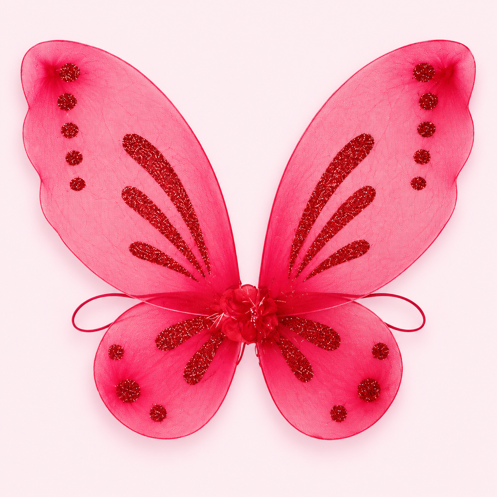 Red Butterfly Fairy Wings for Adults & Children | Optional Tutu & Wand