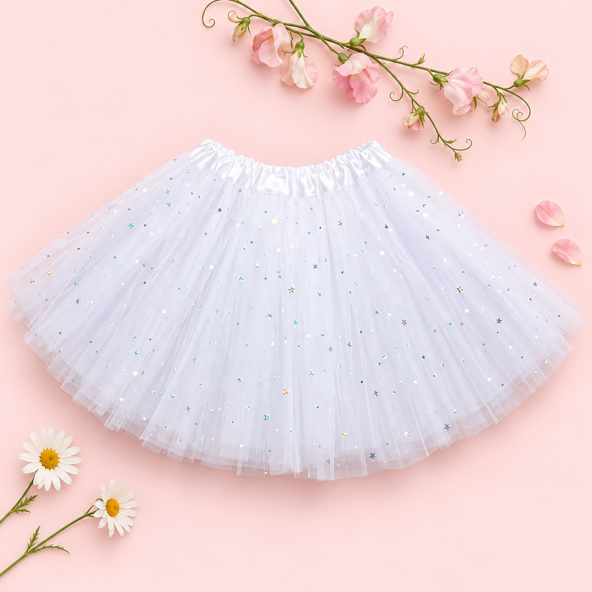 Starlight Tutu – Girls’ Sparkling Tulle Skirt