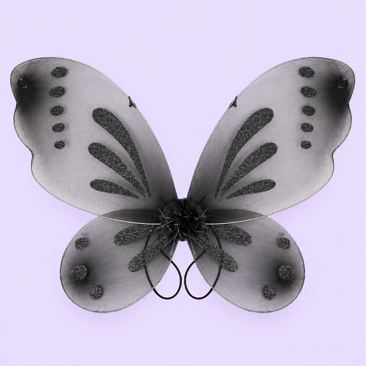 Black Butterfly Fairy Costume Set – Wings, Star Tutu, Bat Mask & Wand