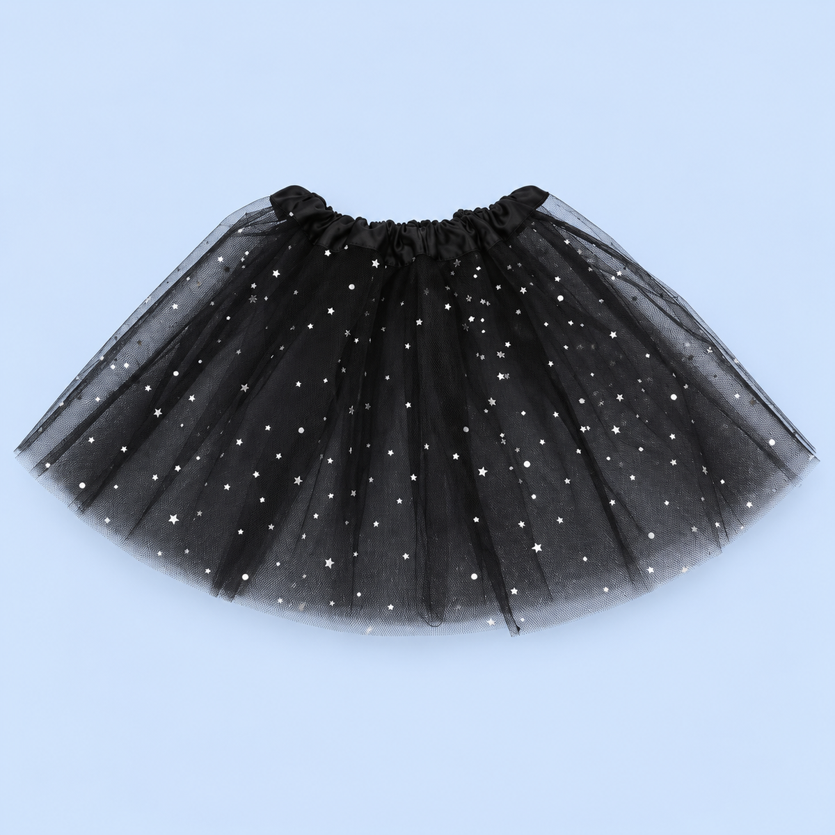 Boys and Girl’s Starry Witch and Wizard Costume Set | Black Tulle Tutu & Gold Star Cloak