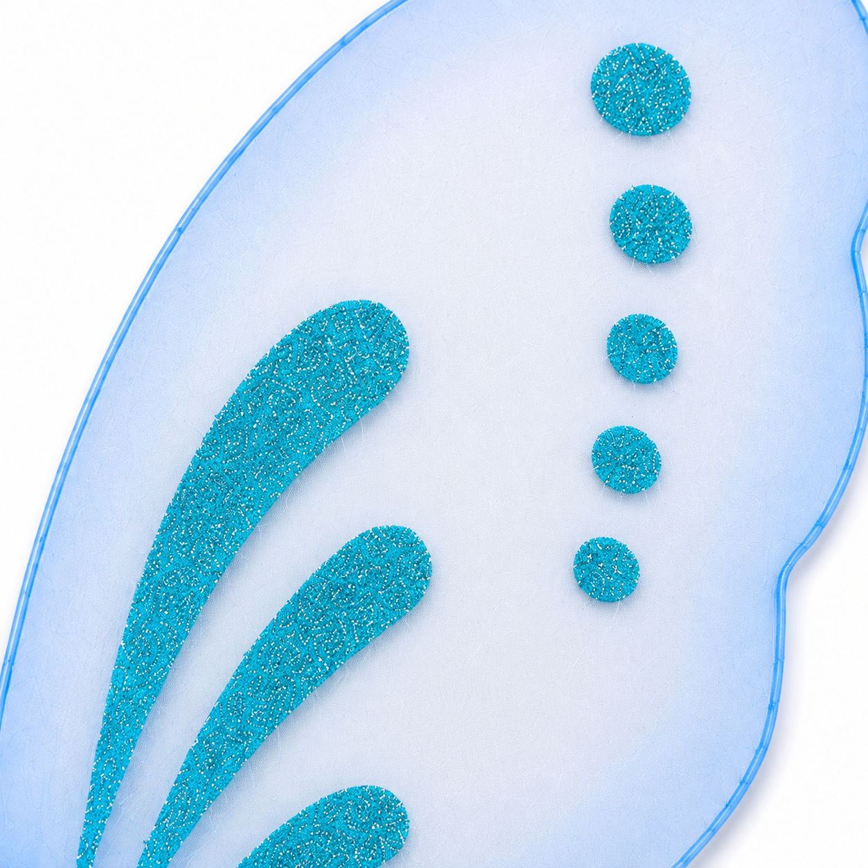 Blue Glitter Fairy Wings for Adults and Children.