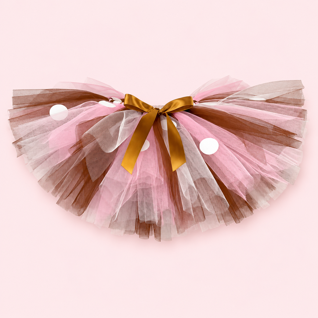 Girls’ Reindeer Tutu & Antler Headband Set | Pink Christmas Costume
