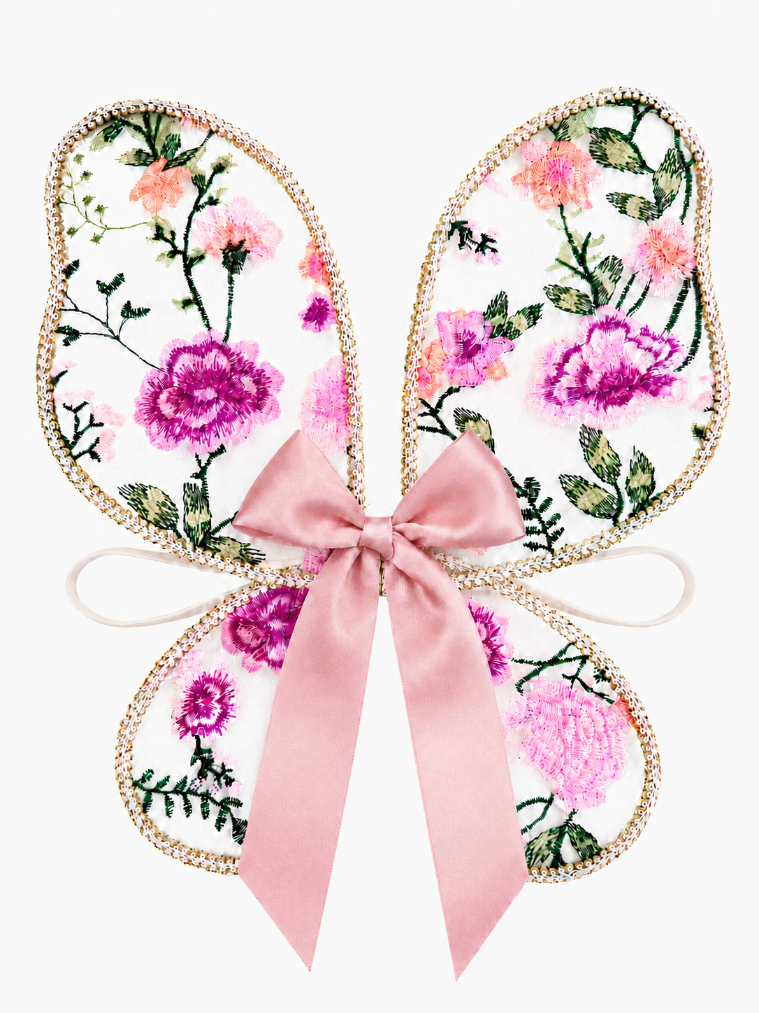 Embroidered Floral Fairy Wings for Babies & Children
