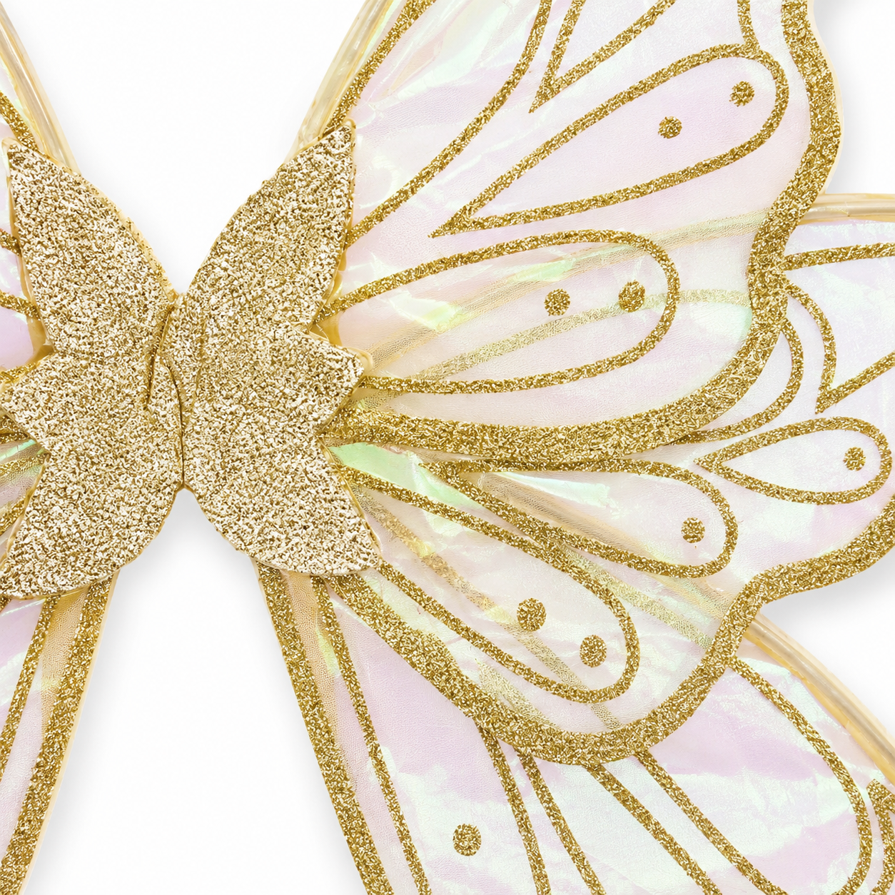Gold Iridescent Organza Fairy Wings – All Ages, Child and Adult Costume Wings