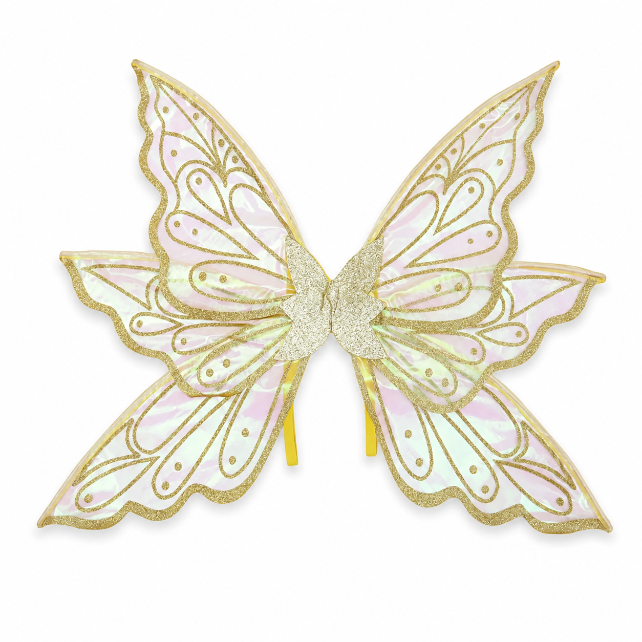 Gold Iridescent Organza Fairy Wings – All Ages, Child and Adult Costume Wings