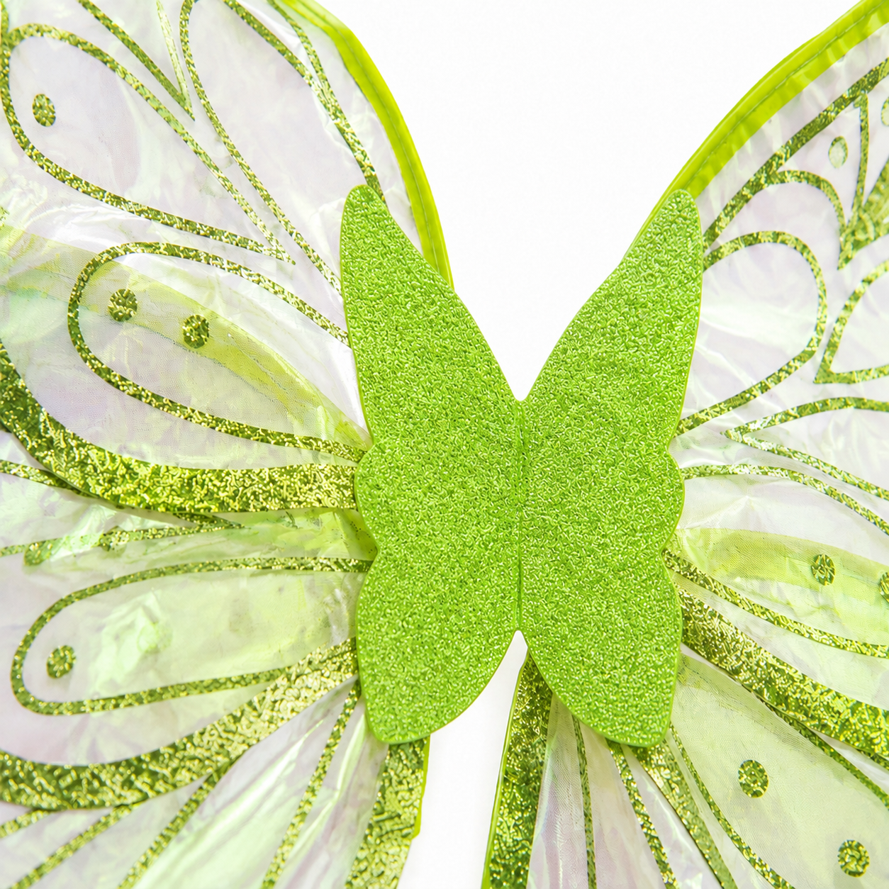 Green Iridescent Organza Fairy Wings for all Ages – Handmade Costume Wings