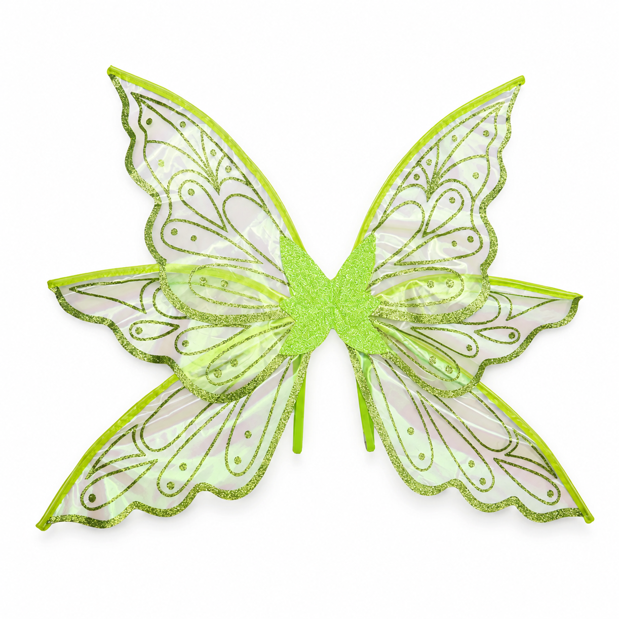 Green Iridescent Organza Fairy Wings for all Ages – Handmade Costume Wings