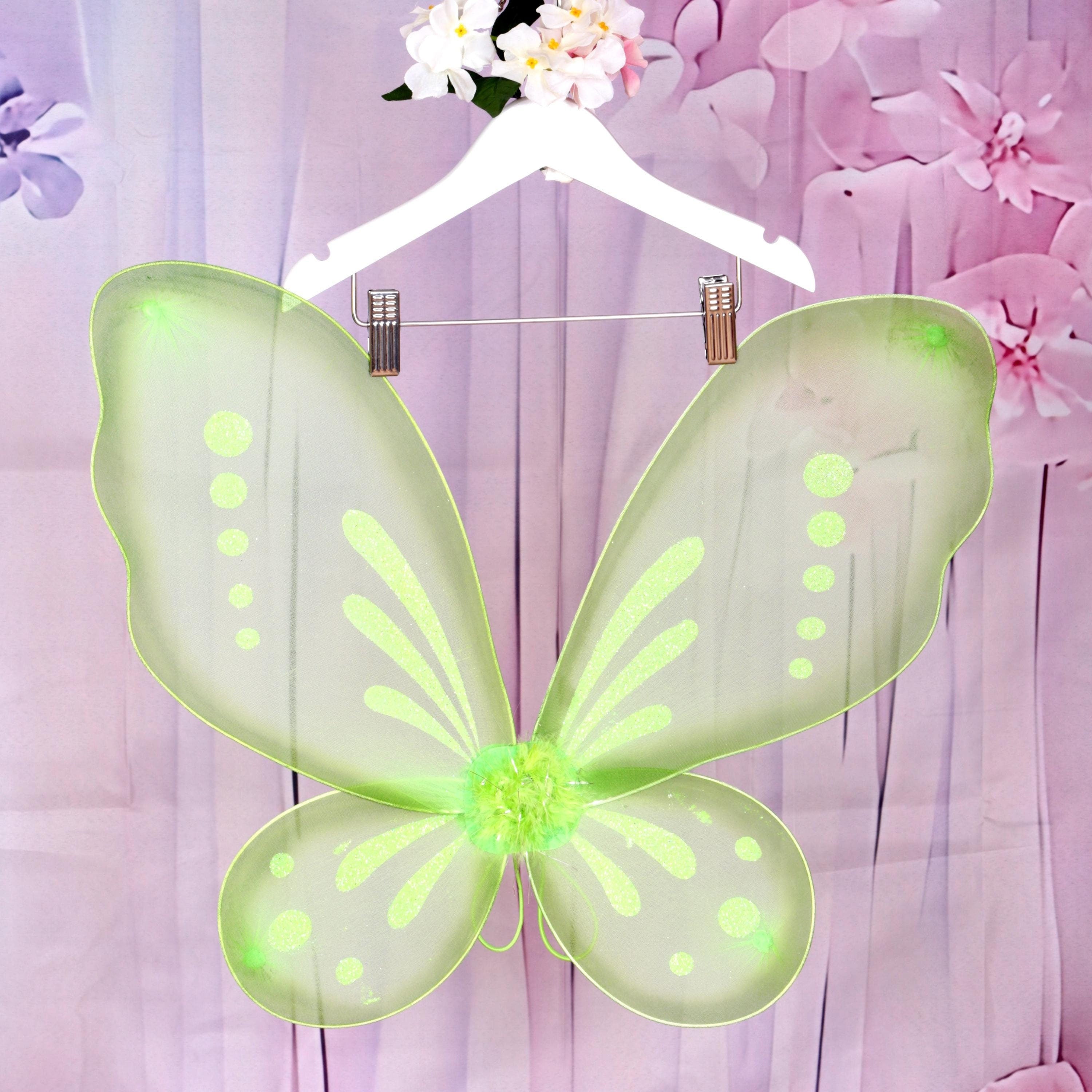 Green Fairy wings for adults and children. Fairy dress up, hen nights, kids parties, fairy cosplay, fairy garden party, woodland gathering.