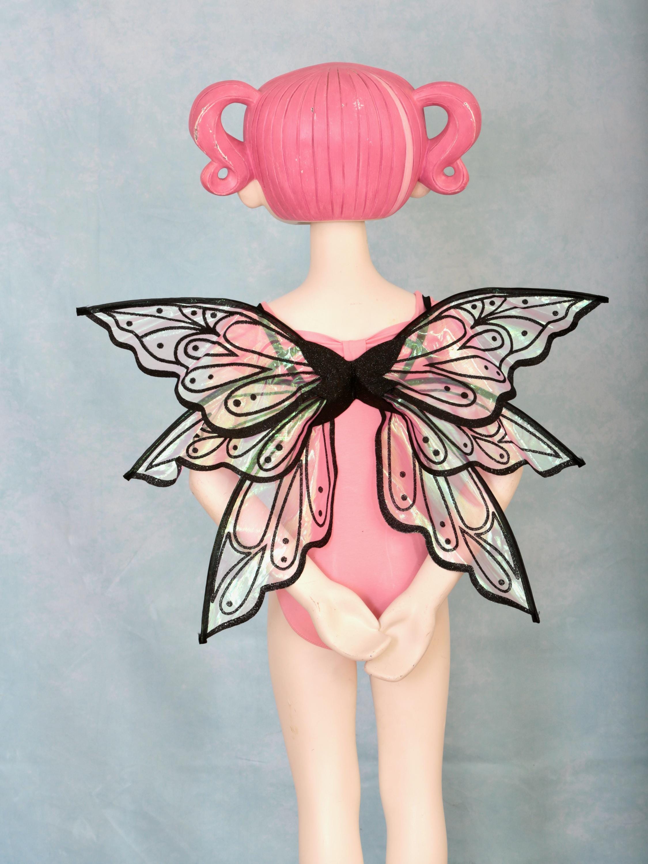 Fairy wings red/purple hue fairy wings for adults and children. Butterfly wings dress up, costume, fairy garden parties and fairy cosplay.