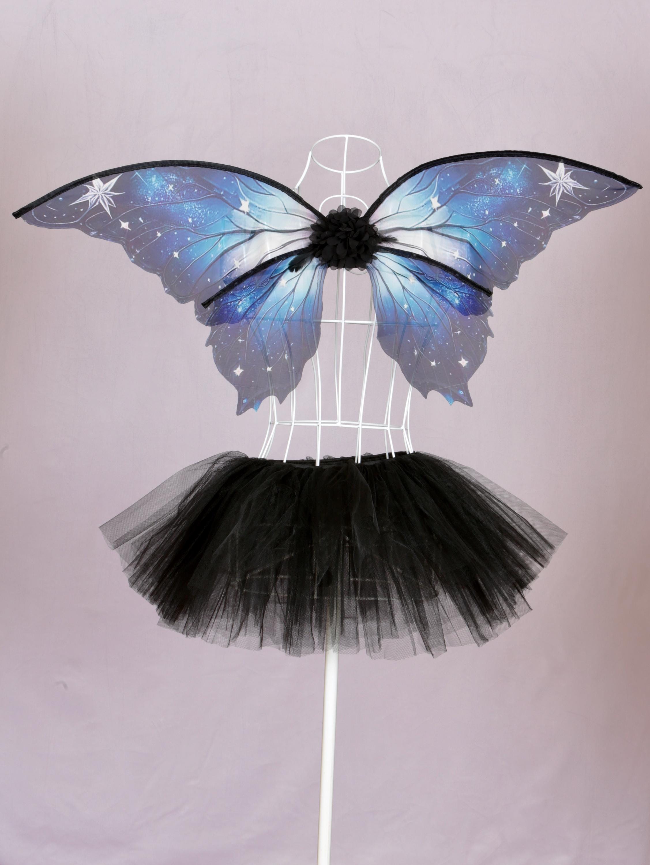 Womens tutu skirts. Black tutu skirt with/without Fairy Butterfly wings.  Girls hen night, womens party black tutu skirt. Ladies night.