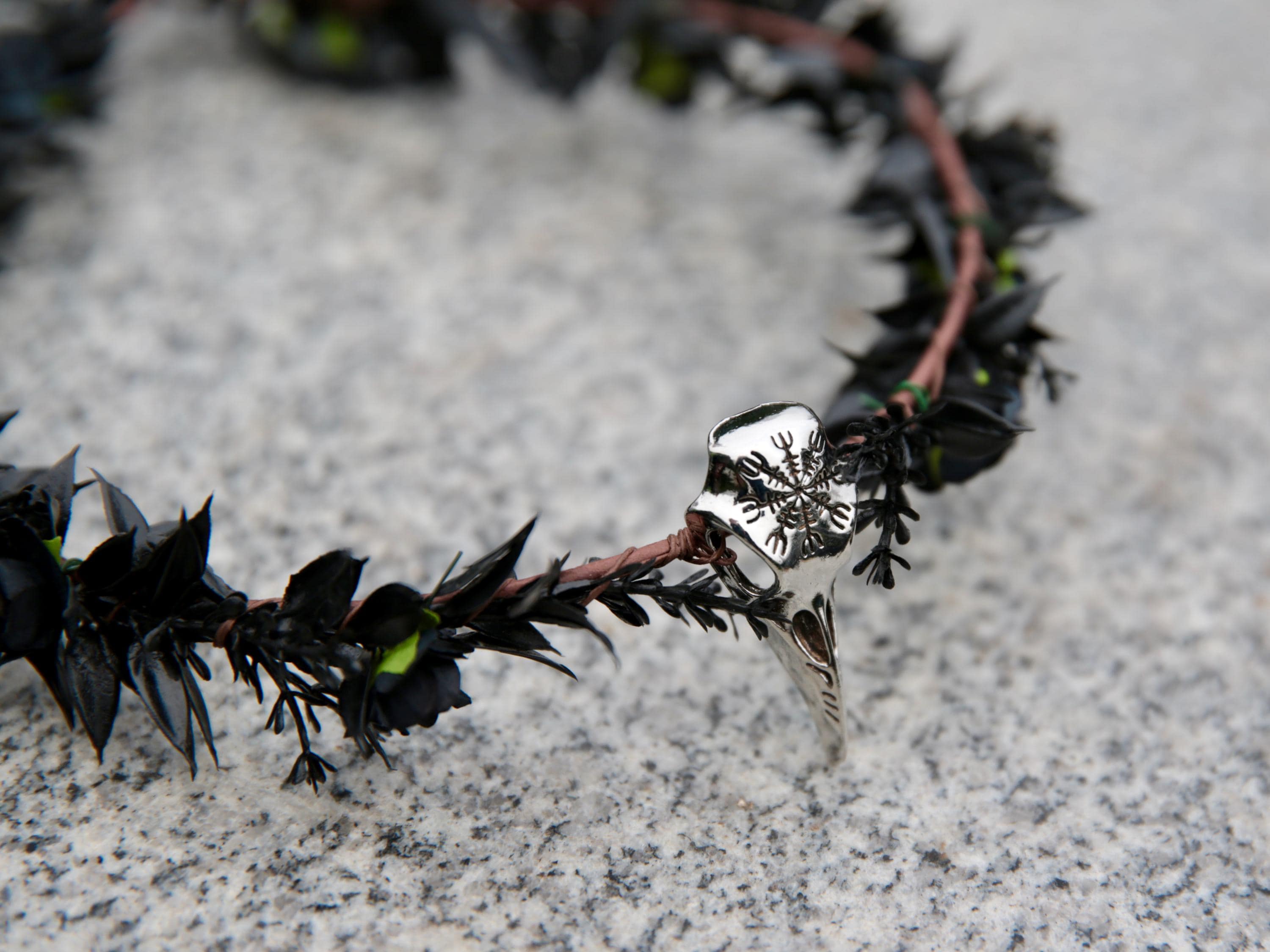 Black Raven Skull Elven Crown, fairy tiara, elven tiara, forehead tiara, black fairy crown, raven skull tiara, elven circlet, viking skull