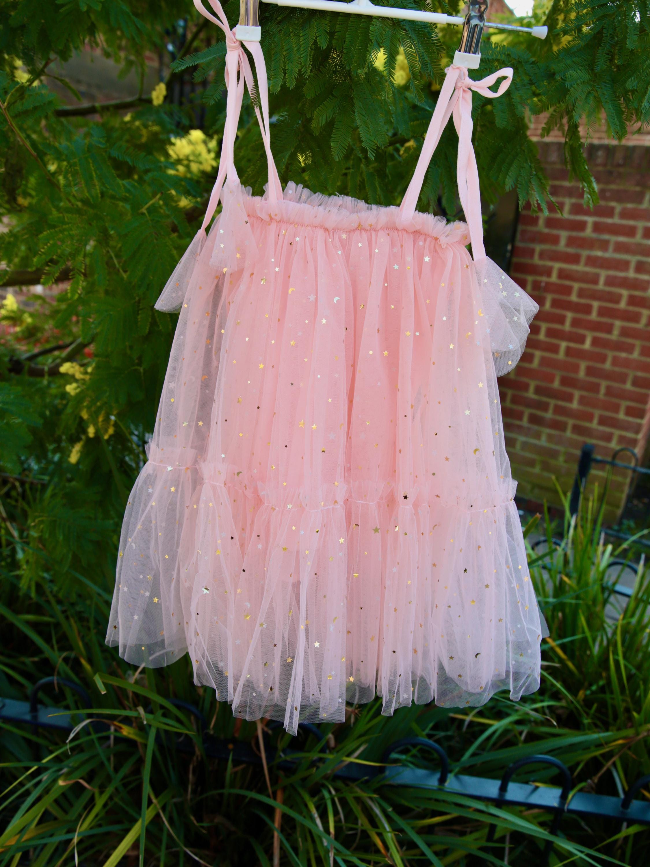 Peach Pink party dress. Flower girl dress, cake smash, birthday dress, fairy party, butterfly dress, fairy dress