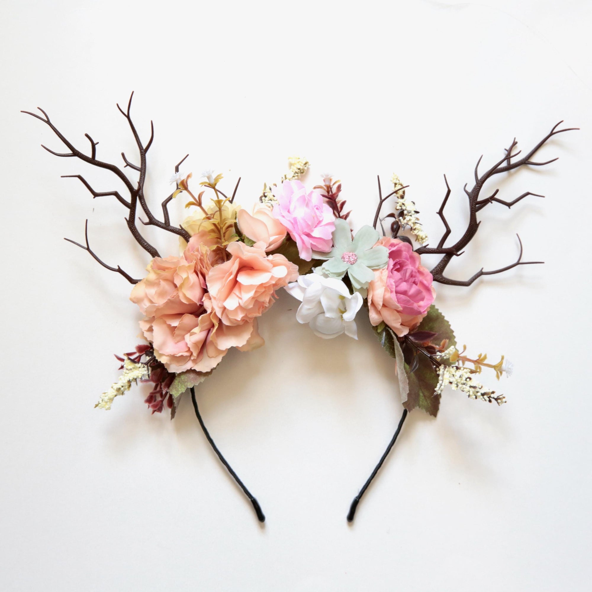 Custom Elven Tiara. Beautiful  Fairy Crown, Woodland Tiara, Forest Nymph Crown. Midsummer party, Romantic Bride headdress.