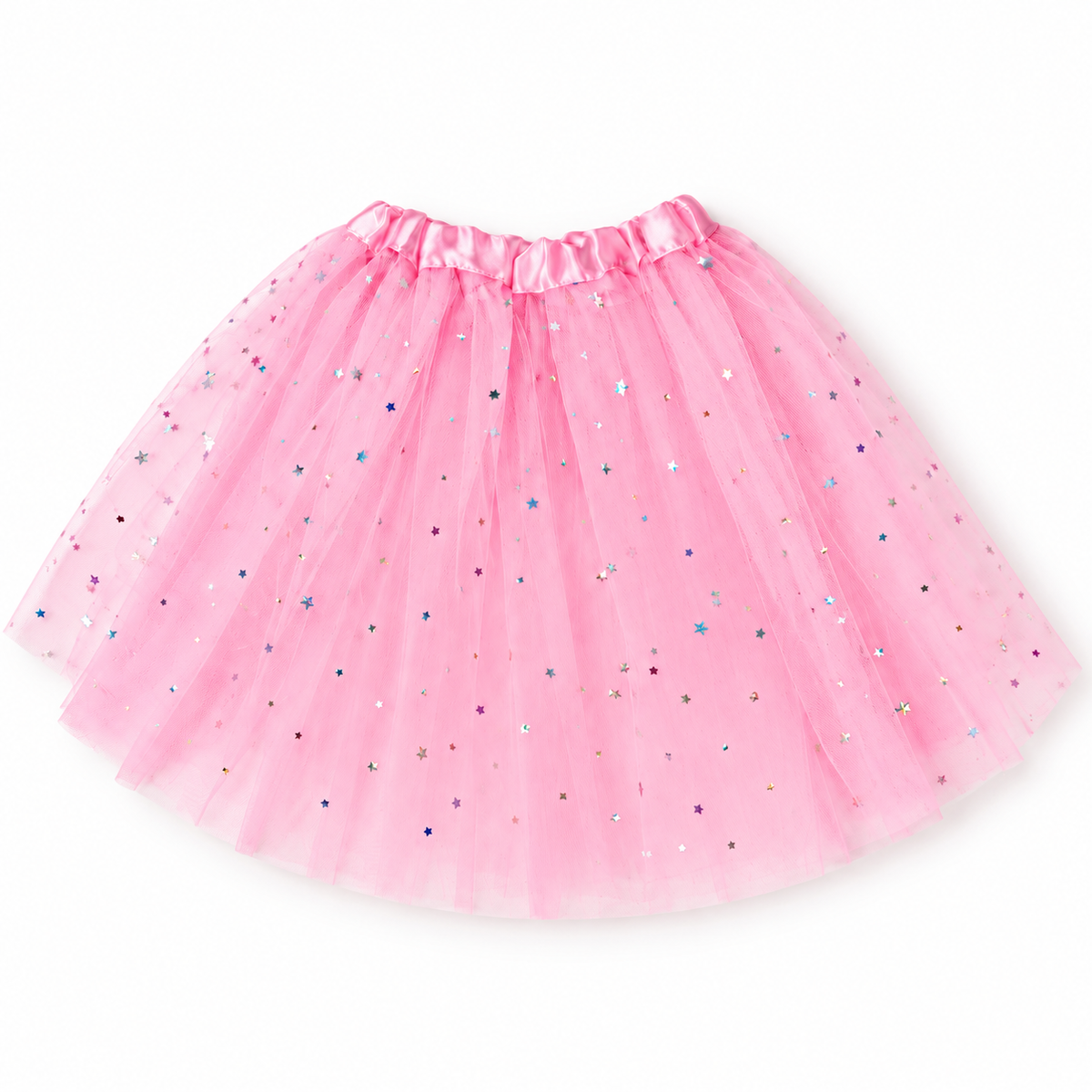 Girls’ Pastel Fairy Wings, Pink Star Tutu & Wand, Butterfly Fairy Dress-Up Set