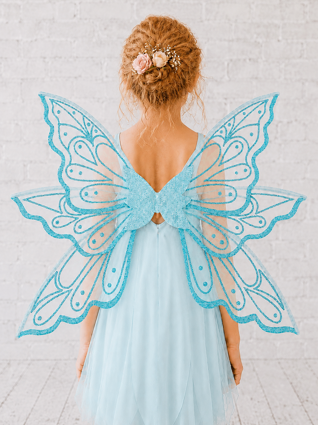 Blue Iridescent Fairy Wings for Adults & Children | Wild Daisy