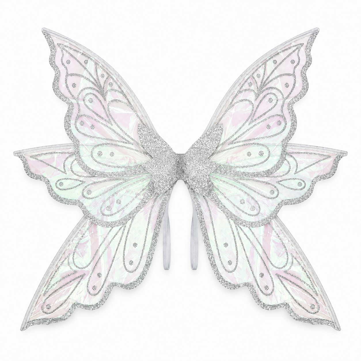 Silver Aurora Iridescent Fairy Wings for Children