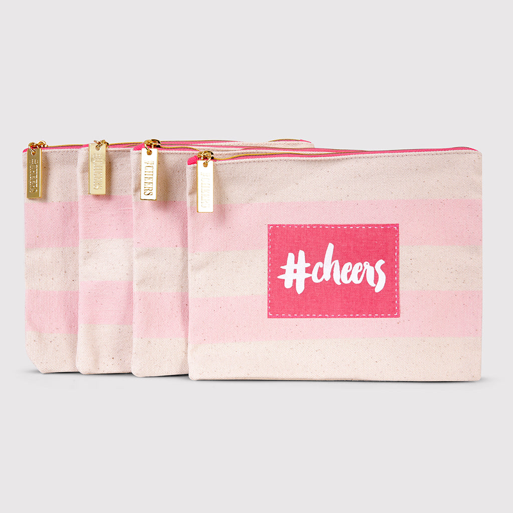 Oriah - Pretty Pink Pouch with zip fastener